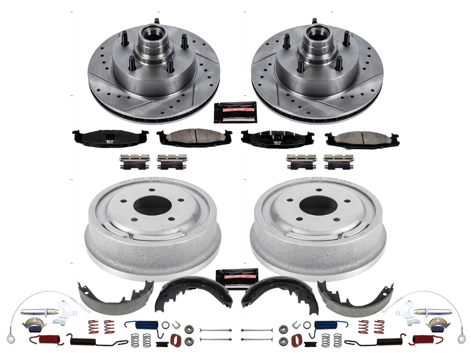 Power Stop - K15091DK - Complete Vehicle Disc/Drum Brake Kit