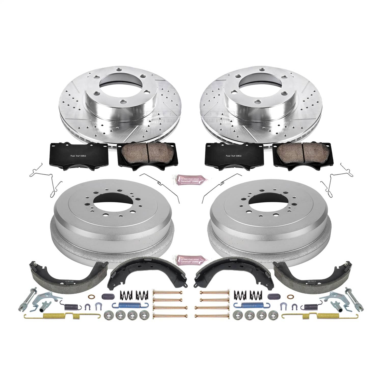 Power Stop - K15098DK - Complete Vehicle Disc/Drum Brake Kit