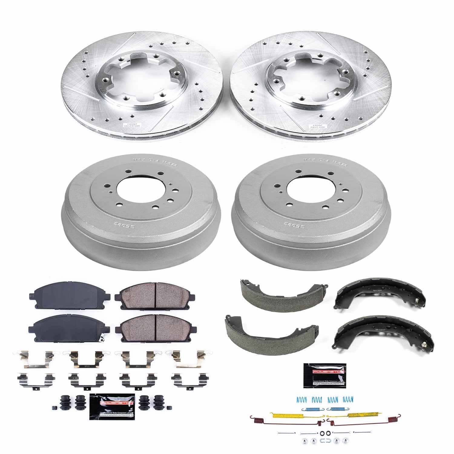 Power Stop - K15116DK - Complete Vehicle Disc/Drum Brake Kit
