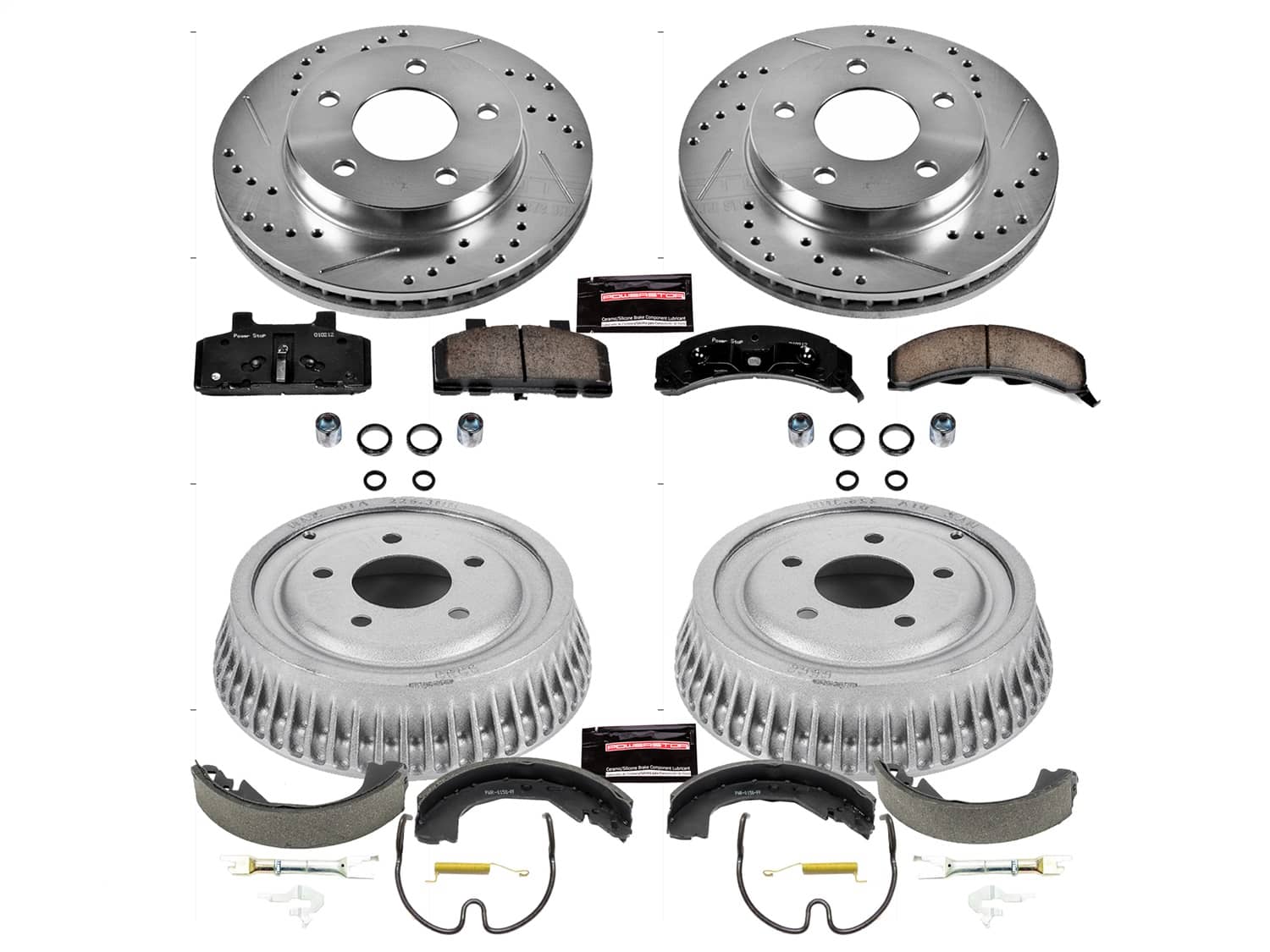 Power Stop - K15119DK - Complete Vehicle Disc/Drum Brake Kit