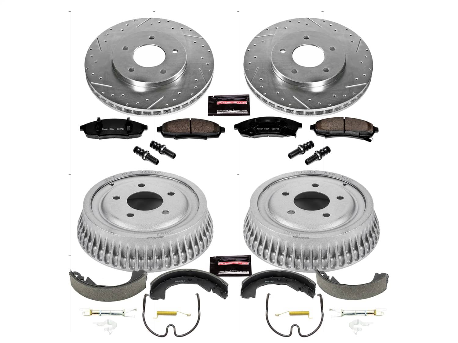 Power Stop - K15125DK - Complete Vehicle Disc/Drum Brake Kit