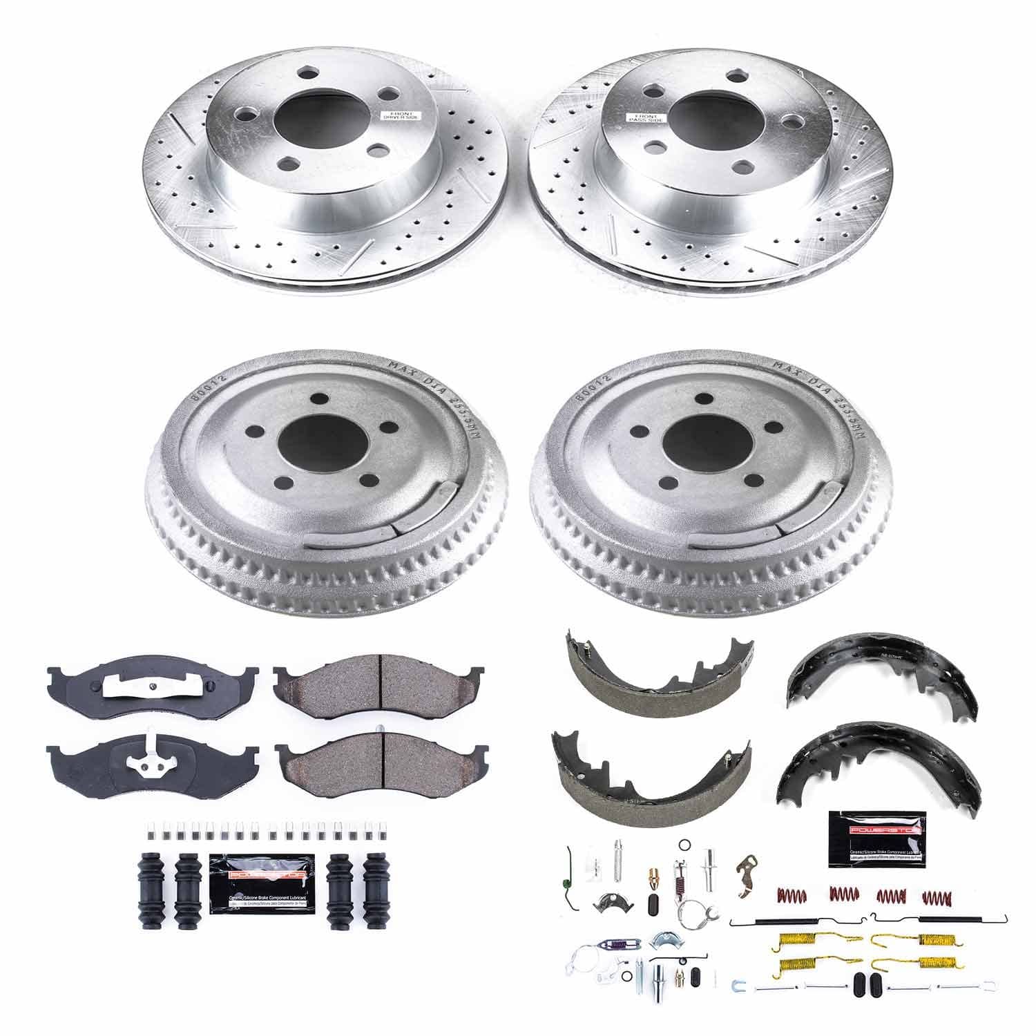 Power Stop - K15134DK - Complete Vehicle Disc/Drum Brake Kit