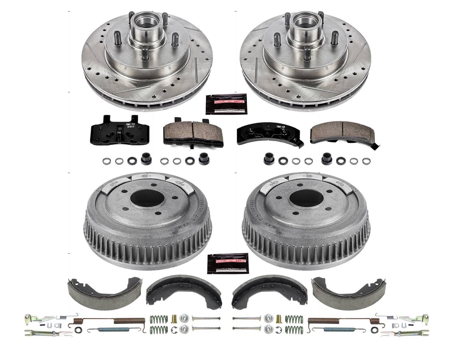 Power Stop - K15138DK - Complete Vehicle Disc/Drum Brake Kit