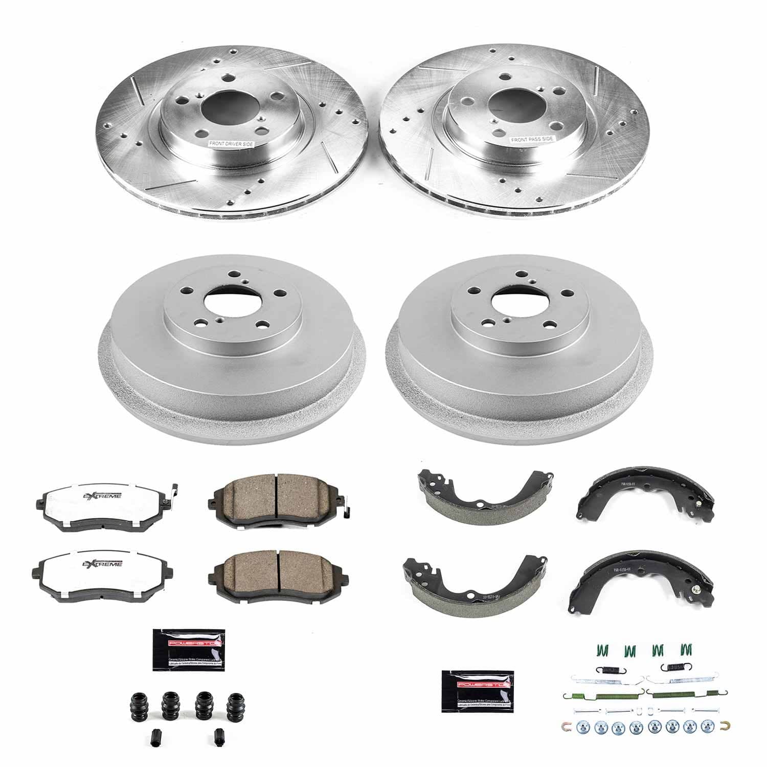 Power Stop - K15141DK-26 - Complete Vehicle Disc/Drum Brake Kit