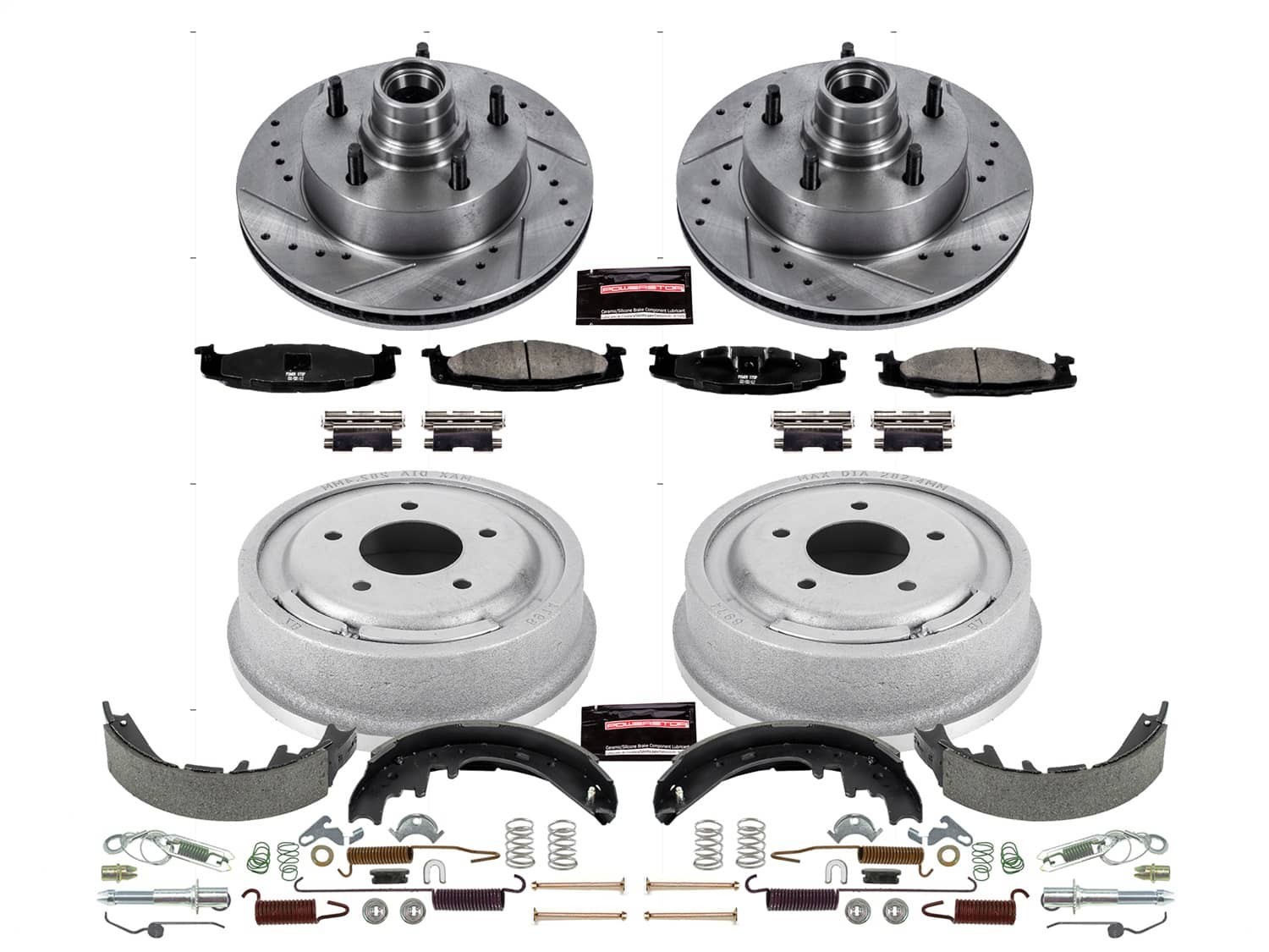 Power Stop - K15171DK - Complete Vehicle Disc/Drum Brake Kit