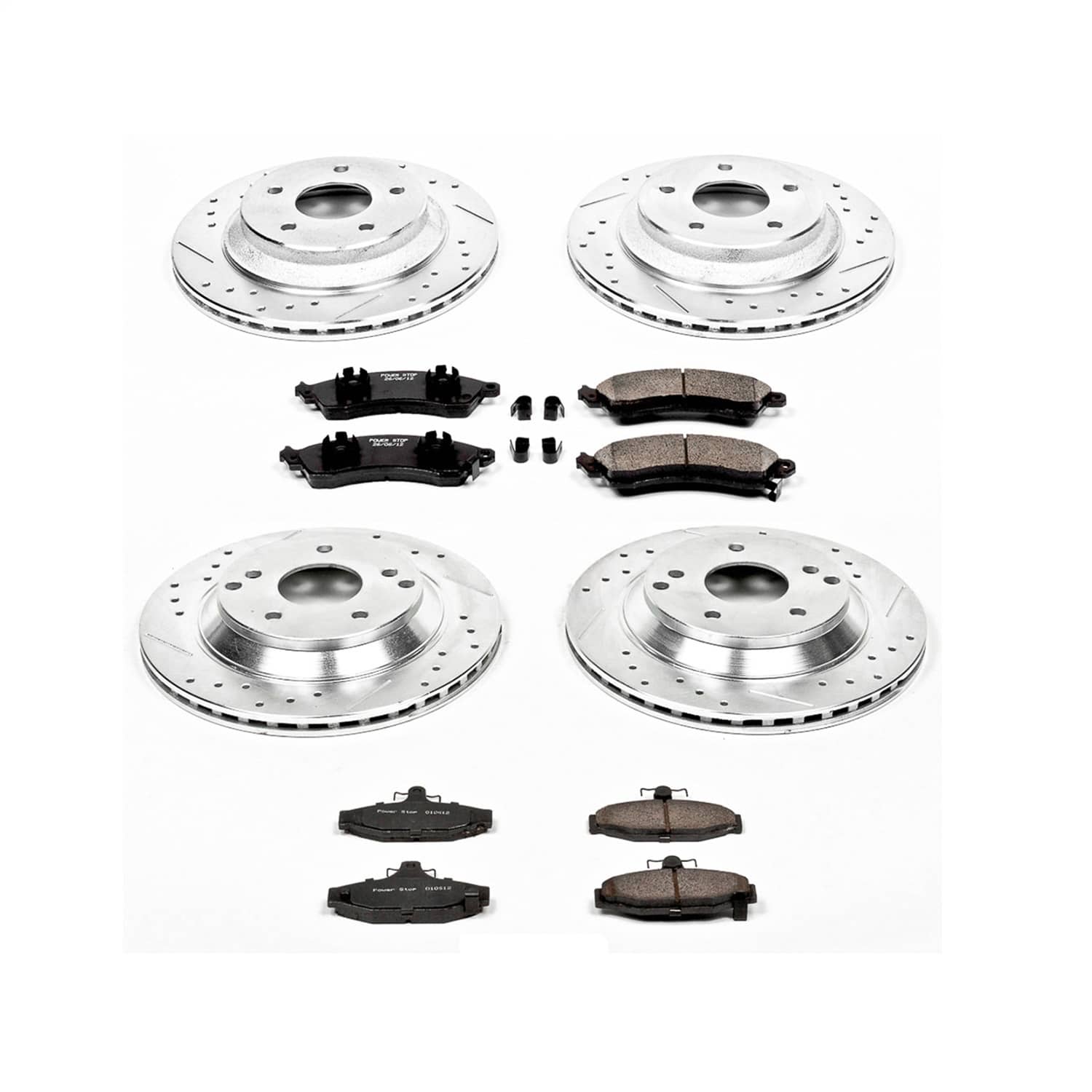 Power Stop - K1518 - Front and Rear - Disc Brake Pad and Rotor Kit