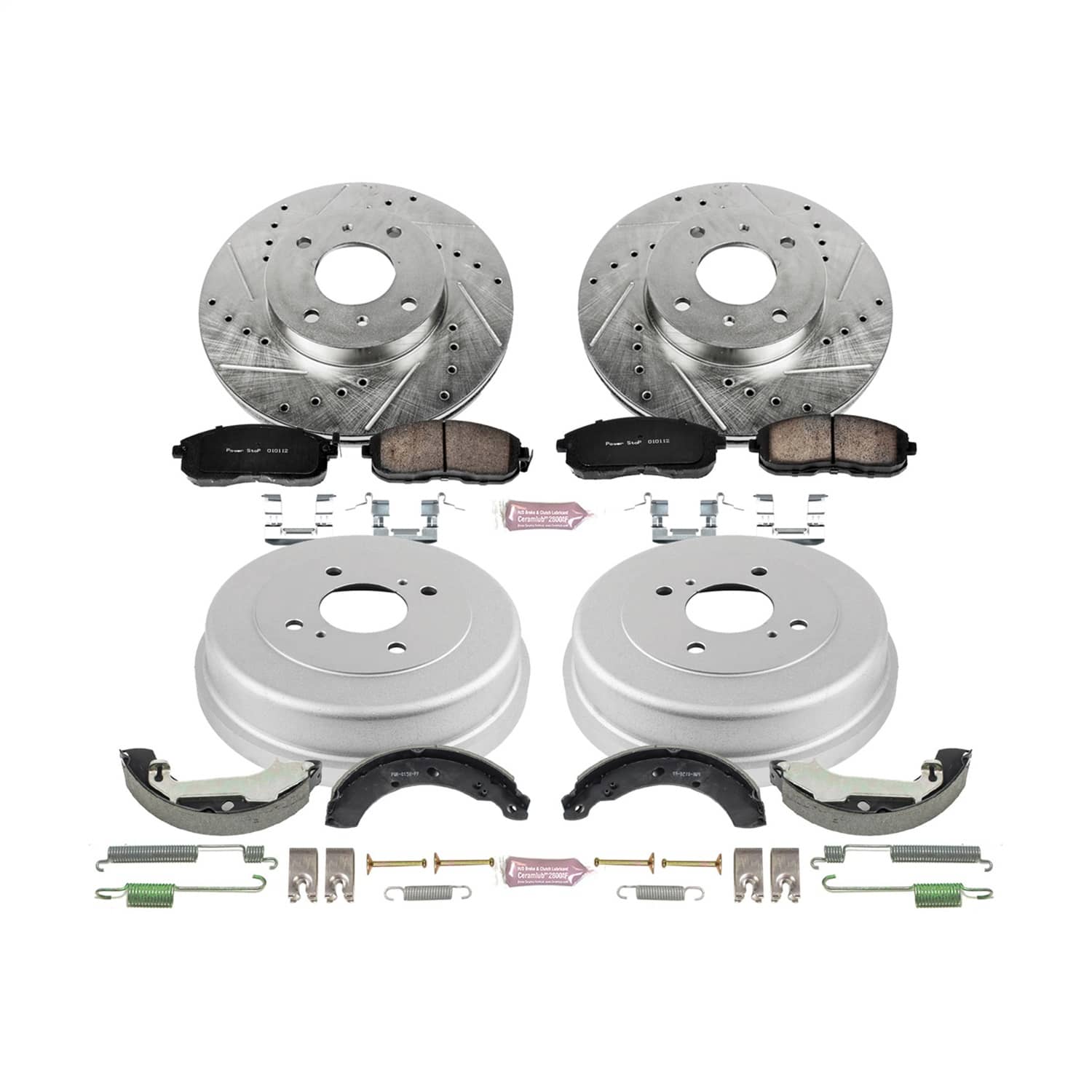 Power Stop - K15207DK - Complete Vehicle Disc/Drum Brake Kit