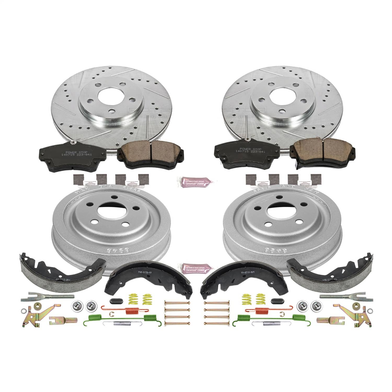 Power Stop - K15208DK - Complete Vehicle Disc/Drum Brake Kit
