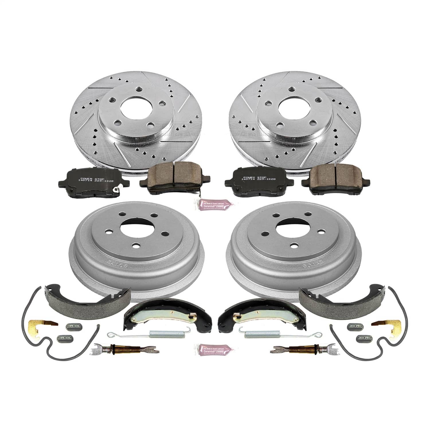 Power Stop - K15223DK - Complete Vehicle Disc/Drum Brake Kit