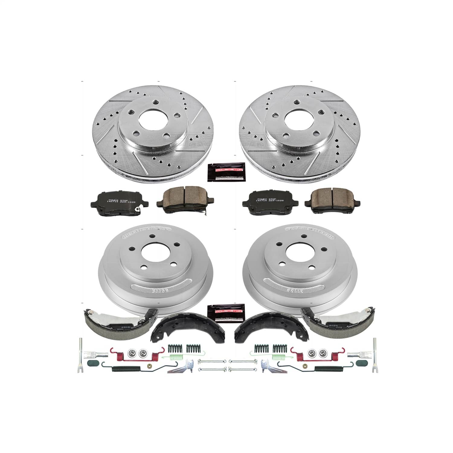 Power Stop - K15225DK - Complete Vehicle Disc/Drum Brake Kit