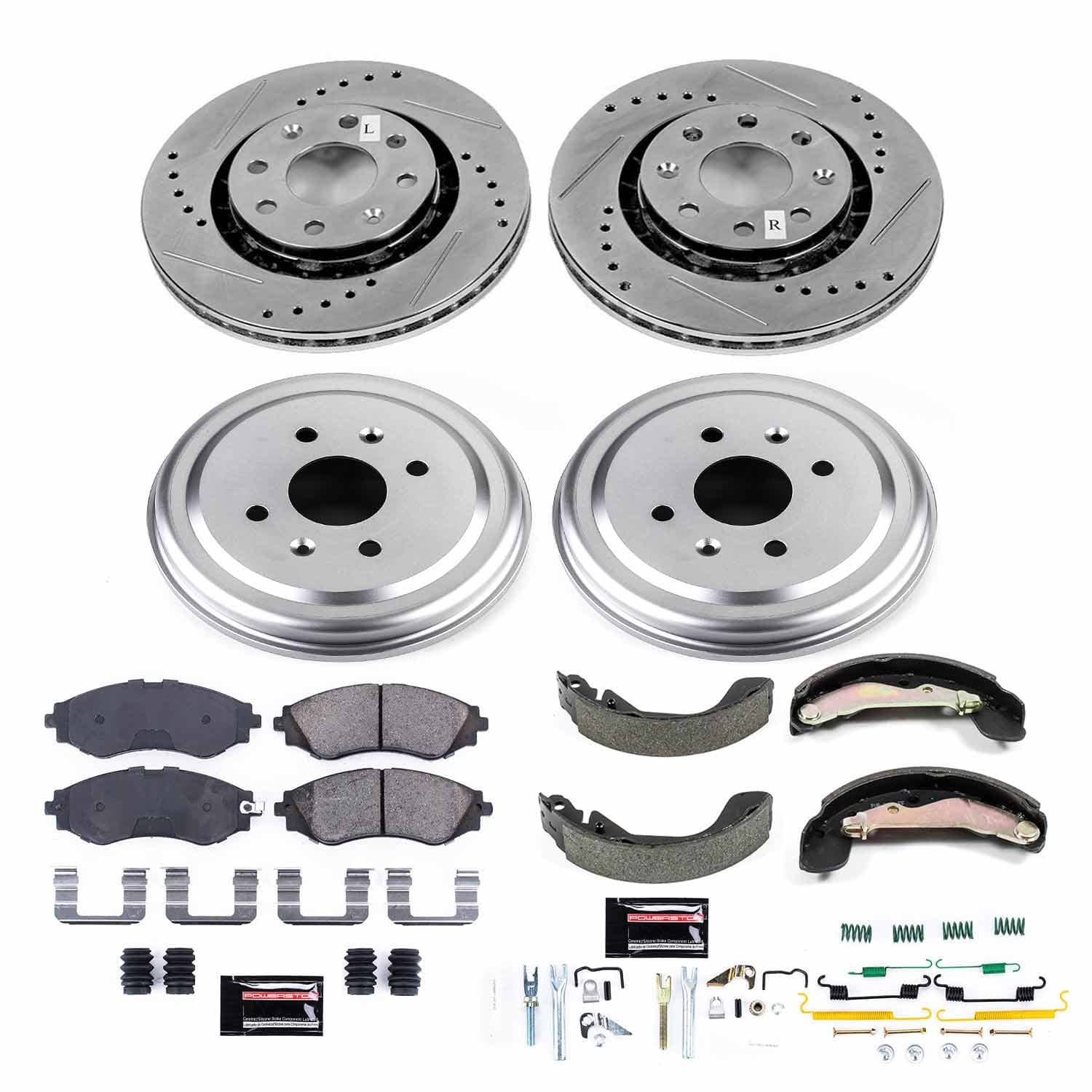 Power Stop - K15234DK - Complete Vehicle Disc/Drum Brake Kit