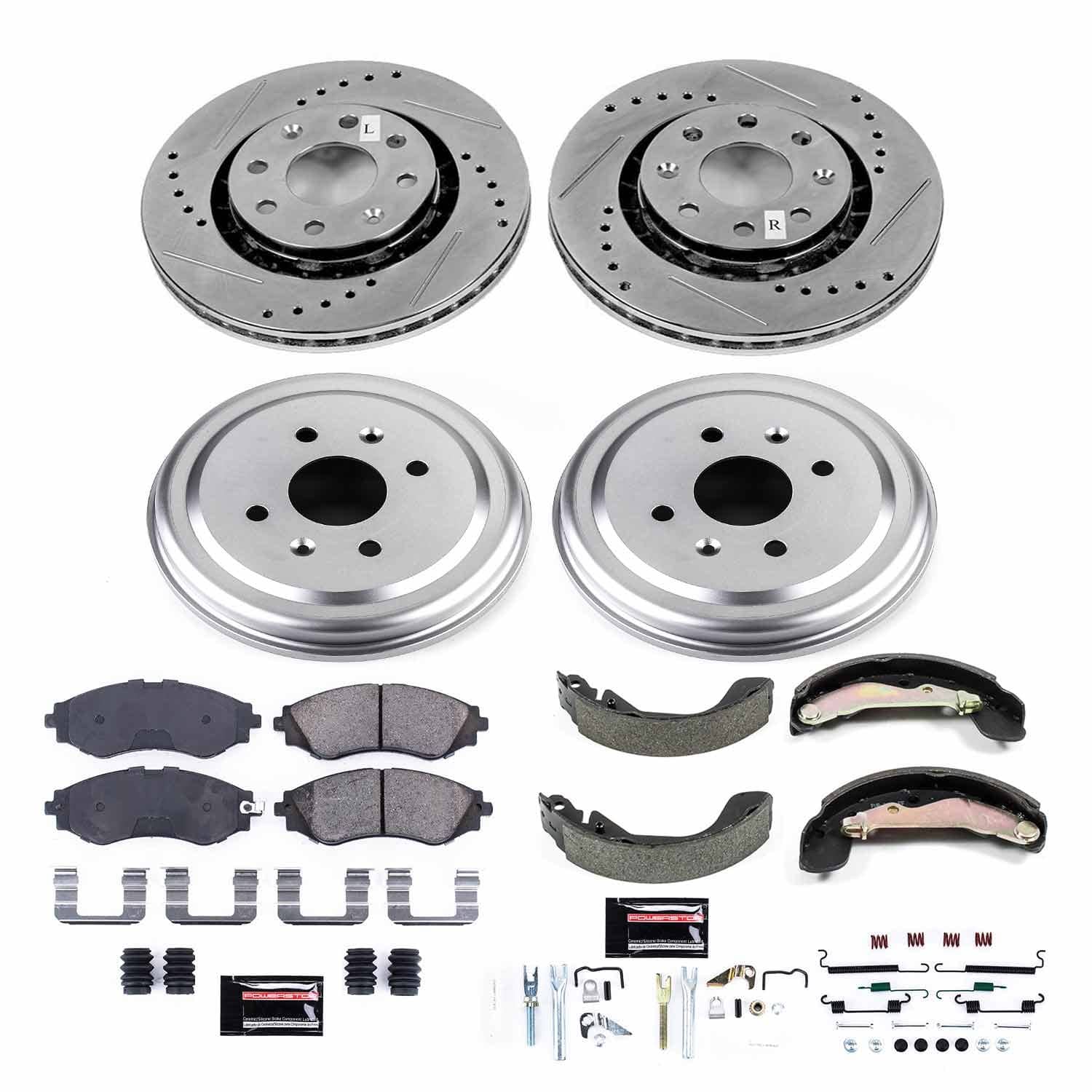 Power Stop - K15235DK - Complete Vehicle Disc/Drum Brake Kit