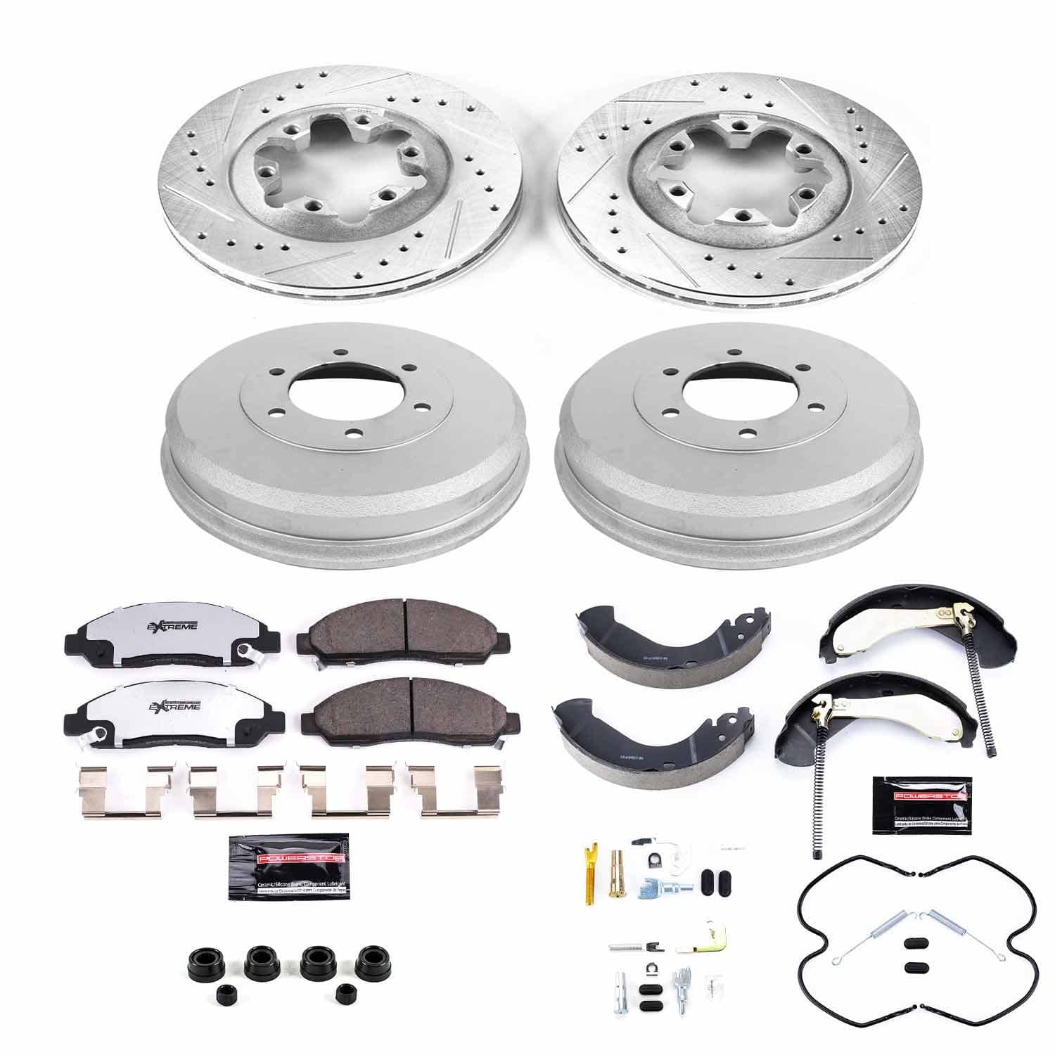Power Stop - K15236DK-36 - Complete Vehicle Disc/Drum Brake Kit