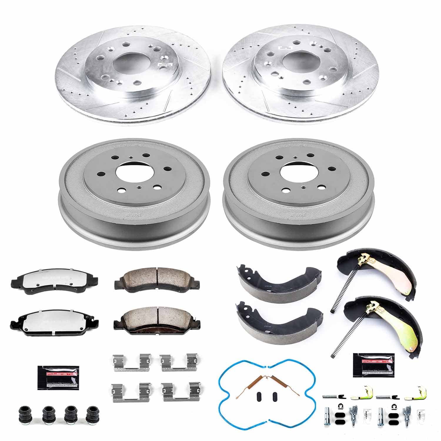 Power Stop - K15238DK-36 - Complete Vehicle Disc/Drum Brake Kit