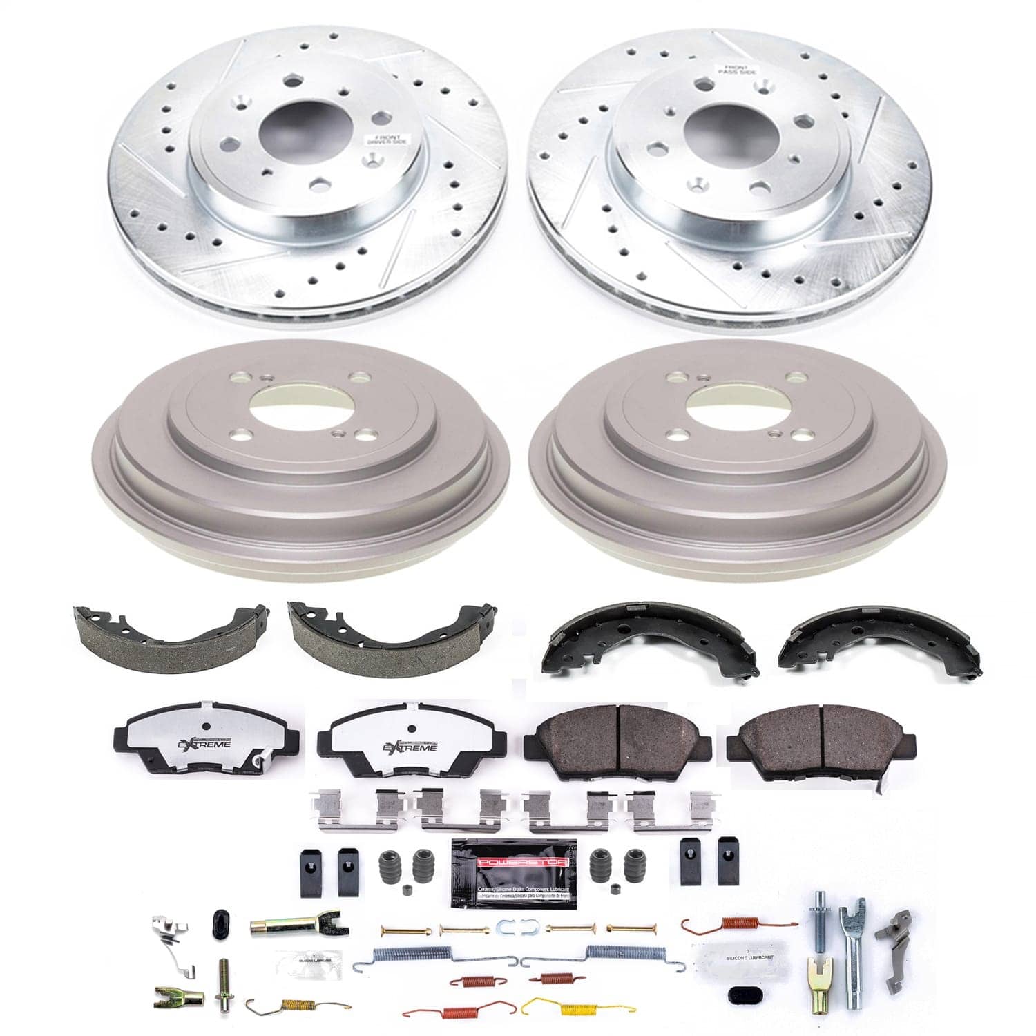 Power Stop - K15246DK-26 - Complete Vehicle Disc/Drum Brake Kit