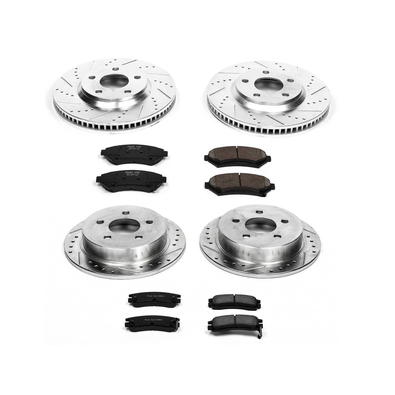 Power Stop - K1544 - Front and Rear - Disc Brake Pad and Rotor Kit