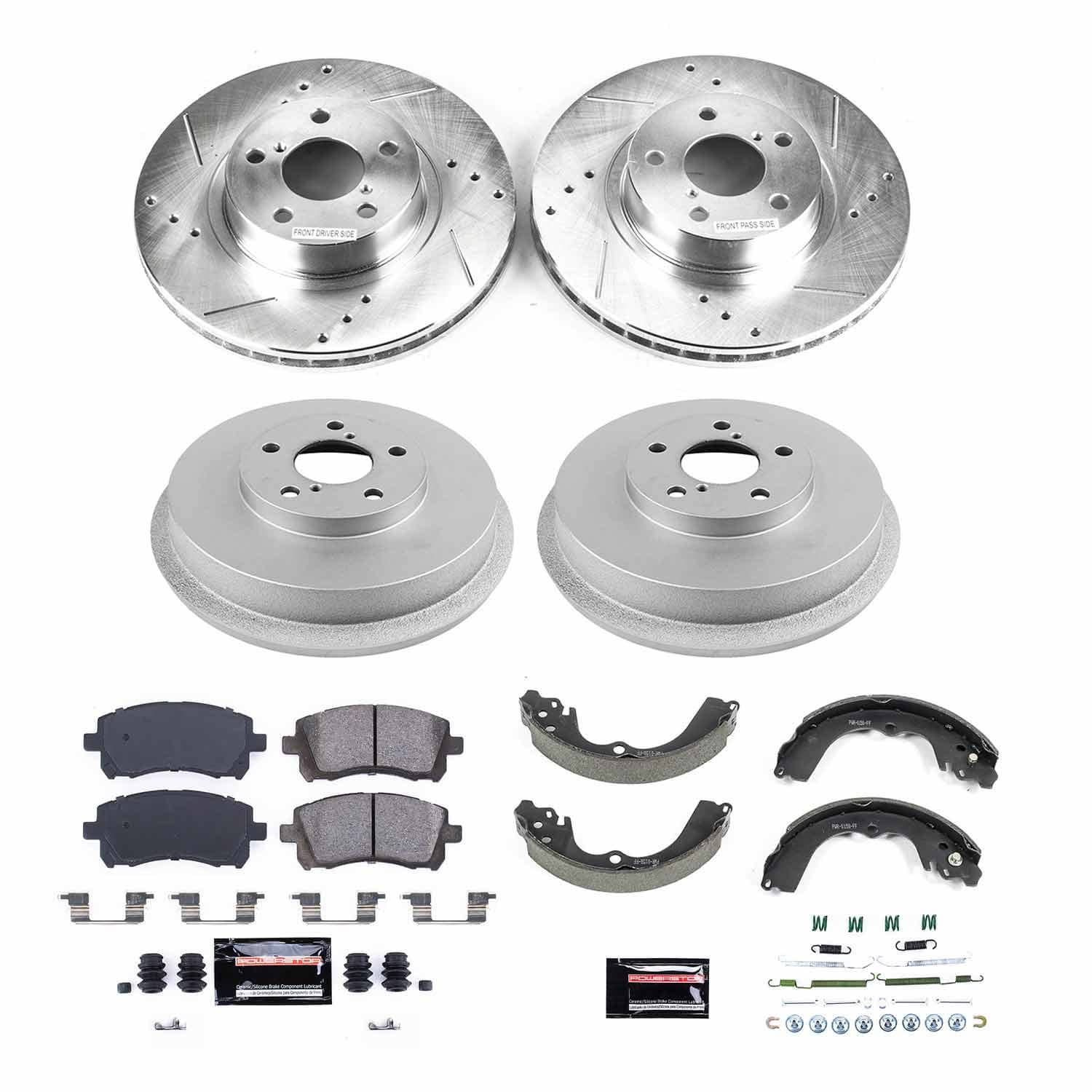 Power Stop - K15468DK - Complete Vehicle Disc/Drum Brake Kit