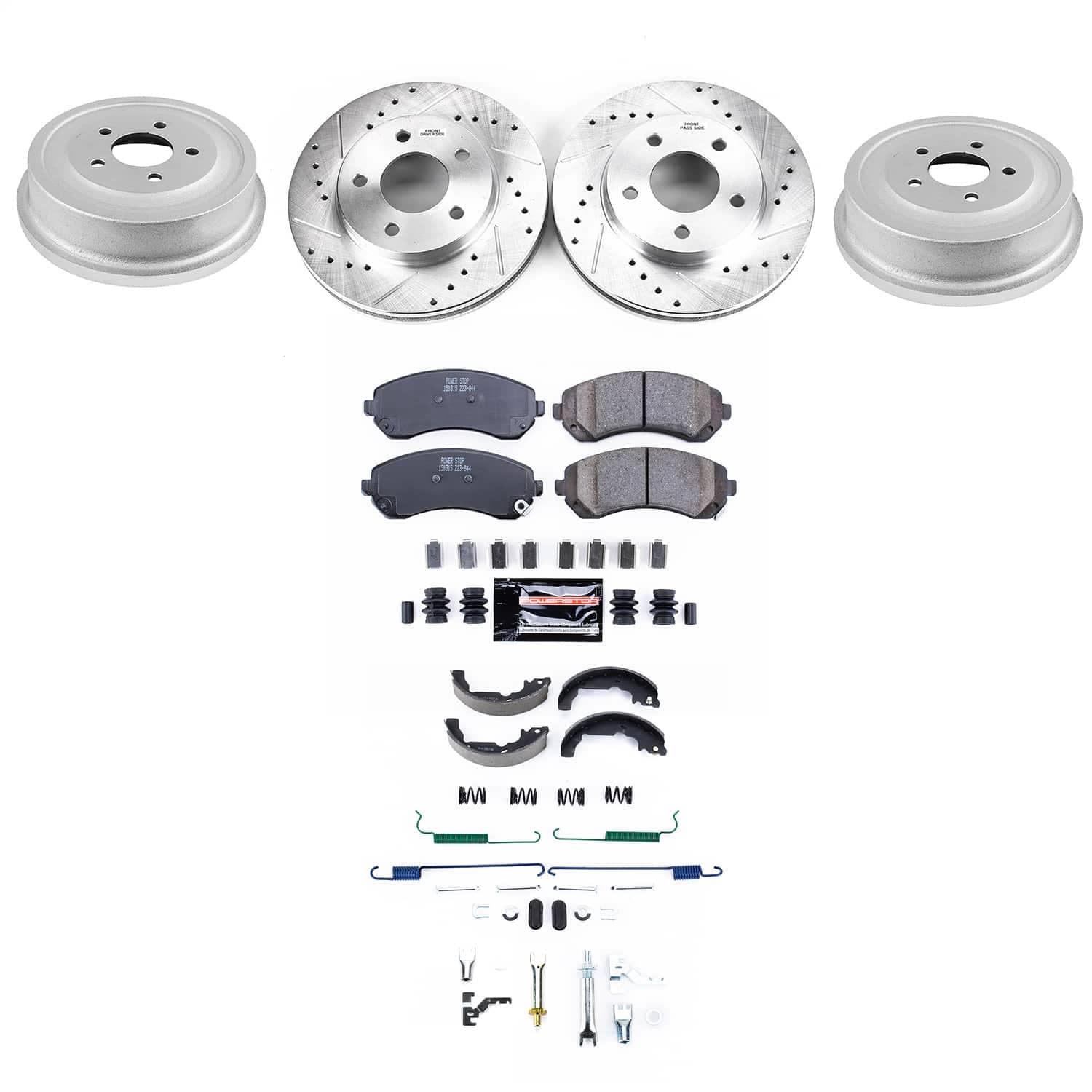 Power Stop - K15534DK - Complete Vehicle Disc/Drum Brake Kit