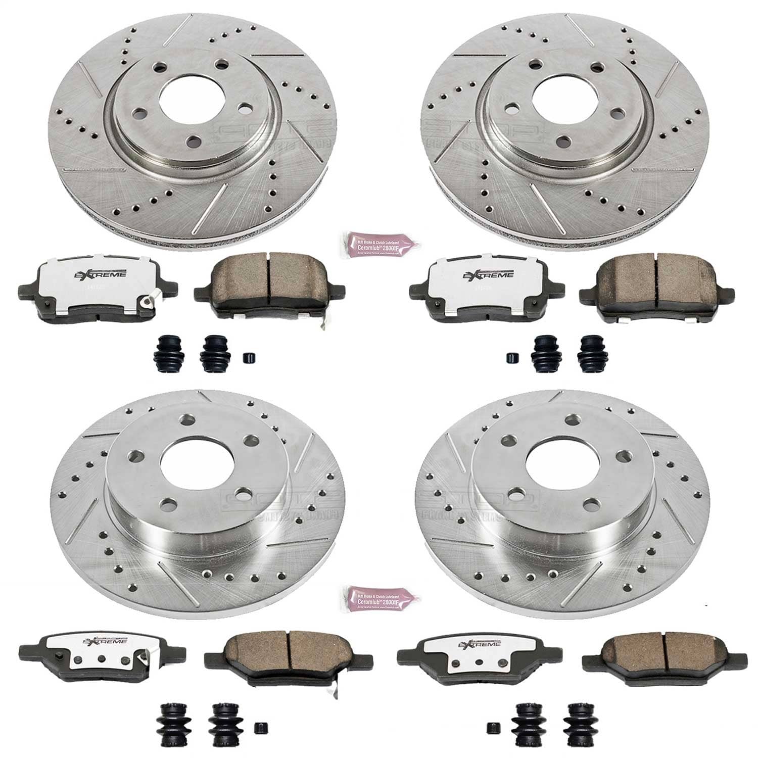 Power Stop - K1612-26 - Front and Rear - Disc Brake Pad and Rotor Kit