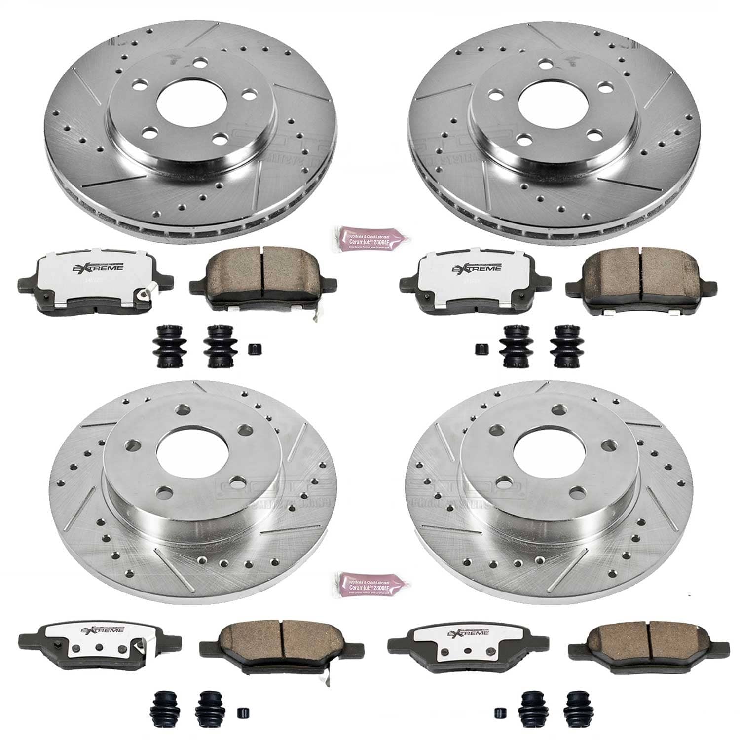 Power Stop - K1618-26 - Front and Rear - Disc Brake Pad and Rotor Kit