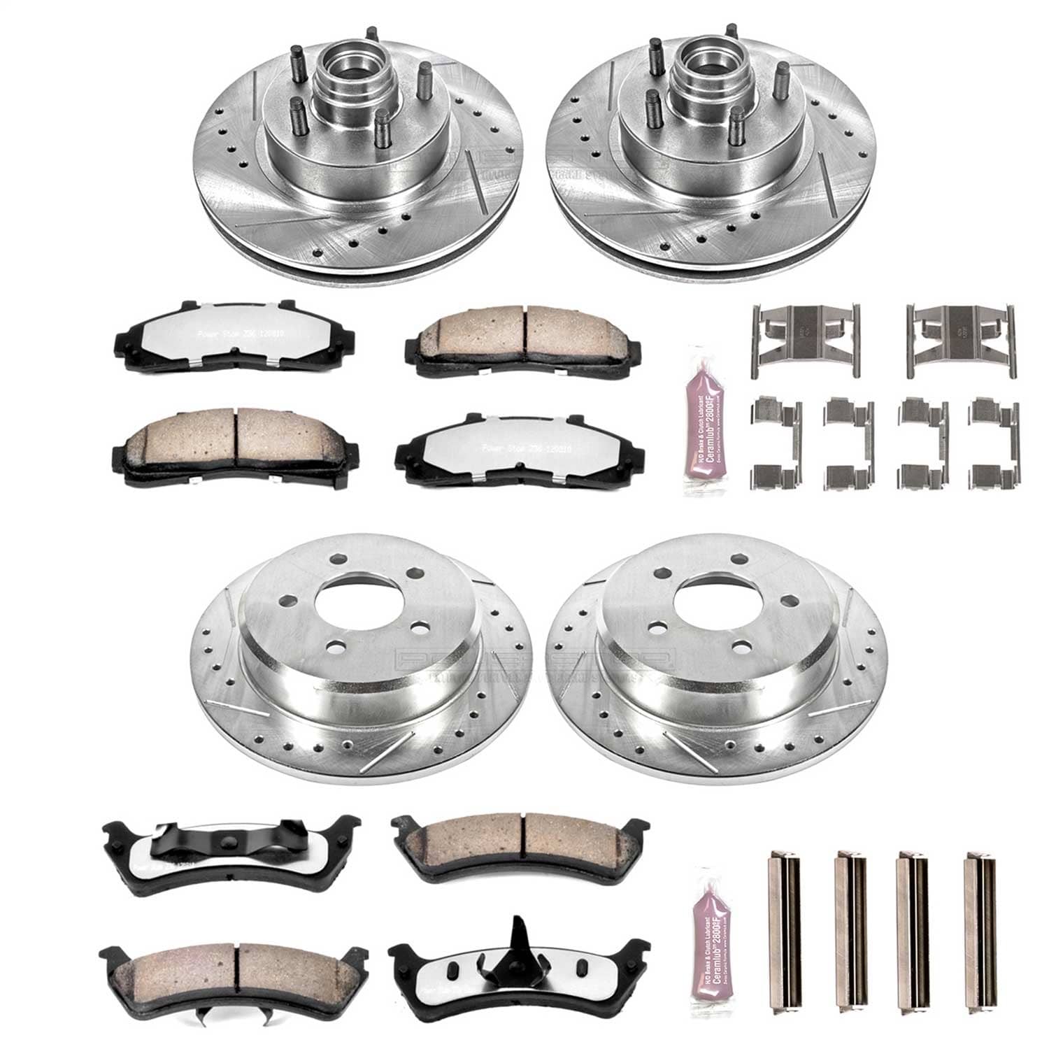 Power Stop - K1855-36 - Front and Rear - Disc Brake Pad and Rotor Kit