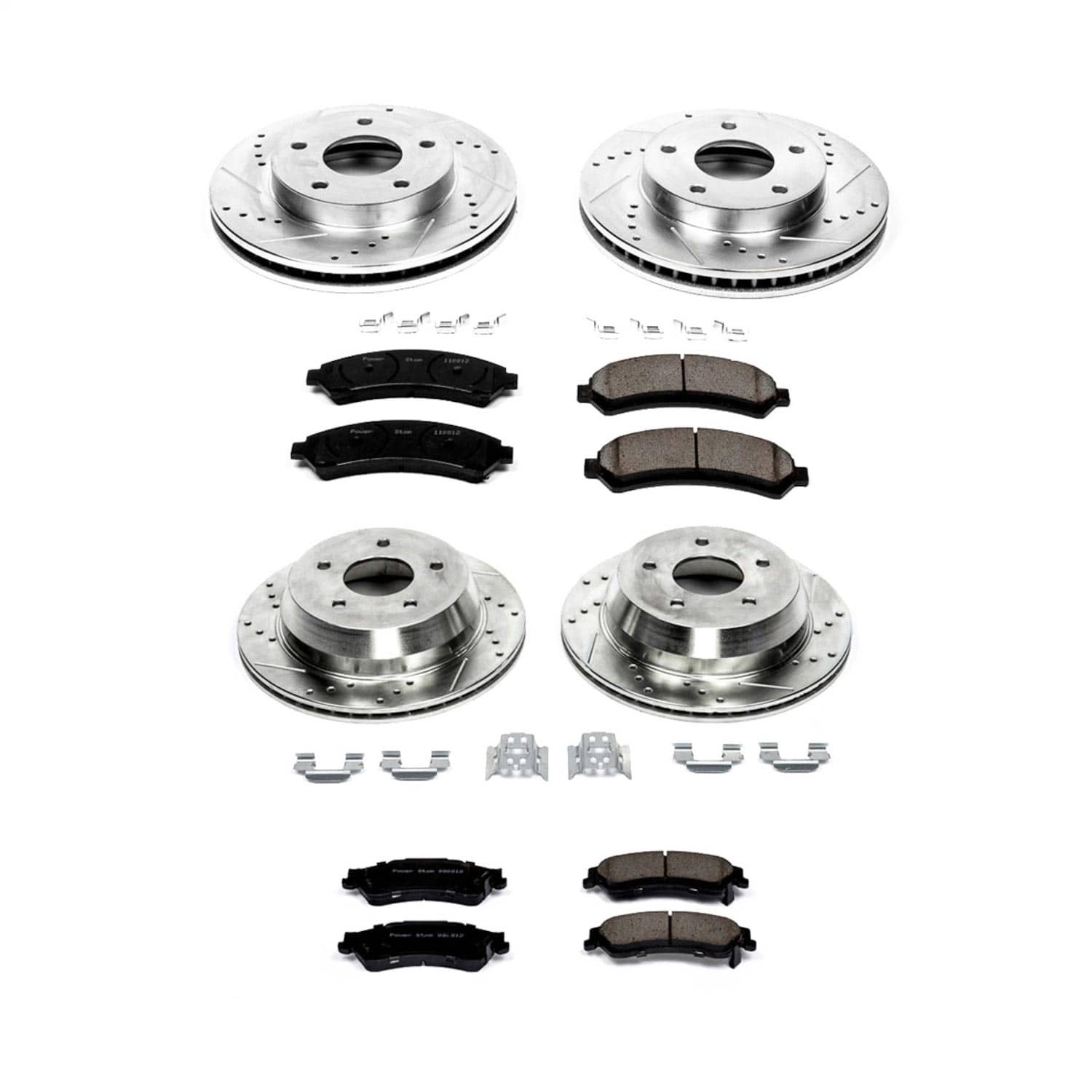 Power Stop - K2006 - Front and Rear - Disc Brake Pad and Rotor Kit