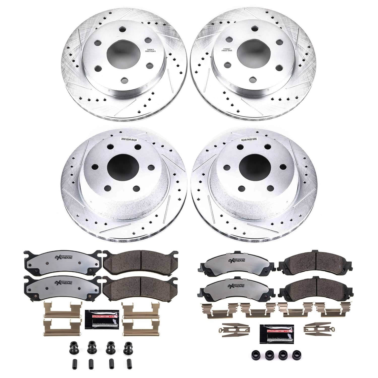 Power Stop - K2015-36 - Front and Rear - Disc Brake Pad and Rotor Kit