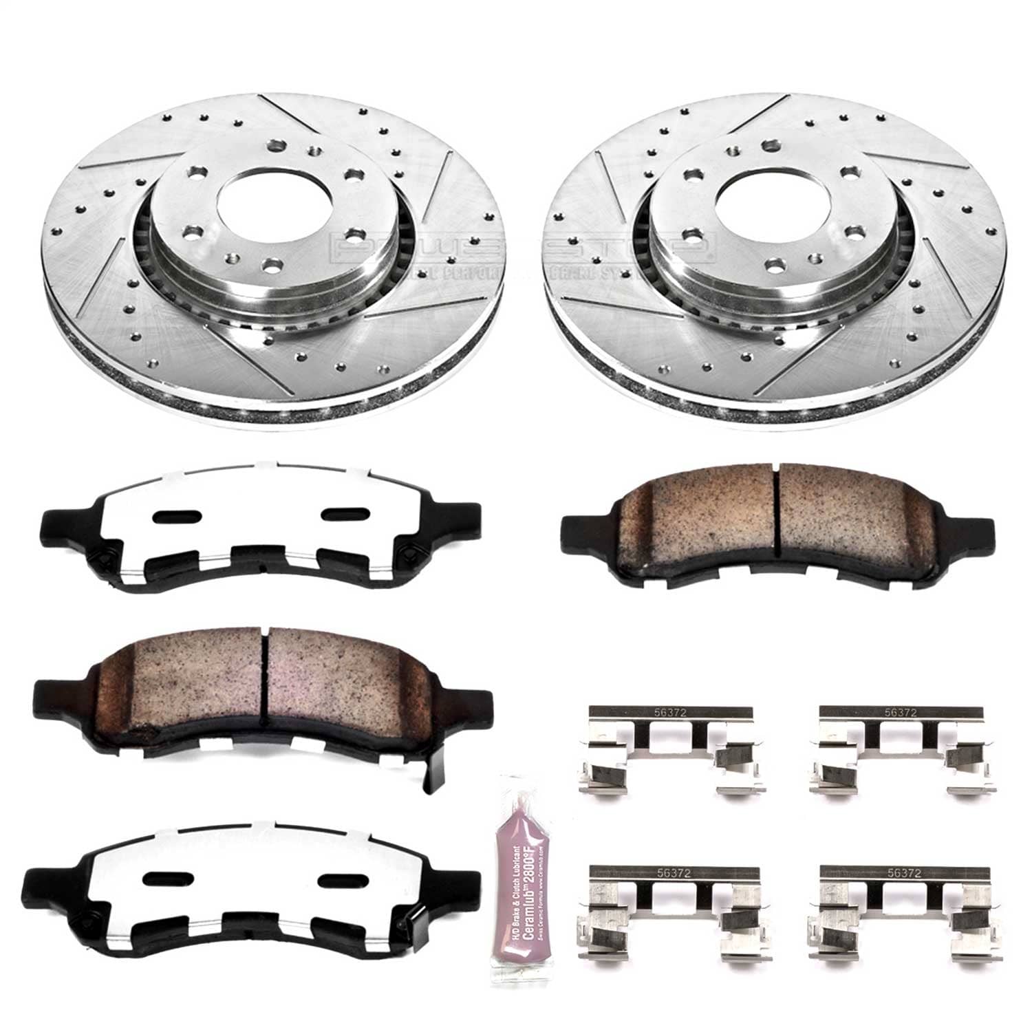 Power Stop - K2059-36 - Front - Disc Brake Pad and Rotor Kit