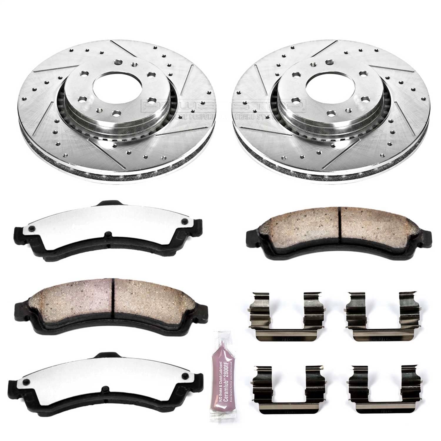 Power Stop - K2061-36 - Front - Disc Brake Pad and Rotor Kit