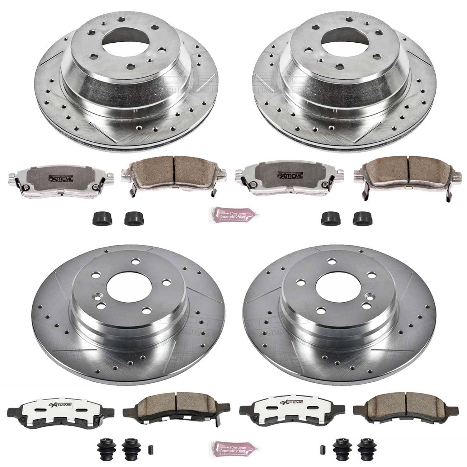Power Stop - K2085-26 - Front and Rear - Disc Brake Pad and Rotor Kit