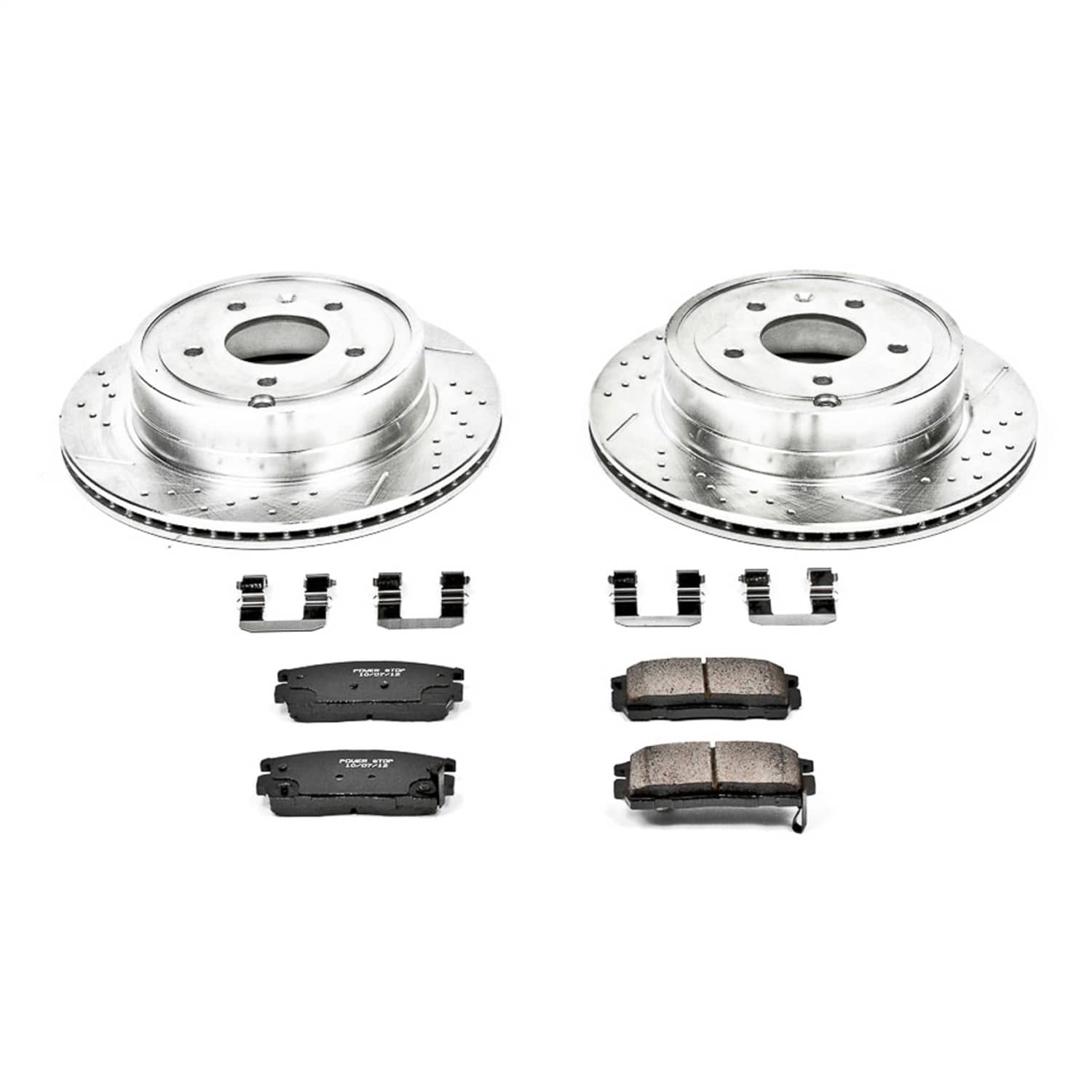 Power Stop - K2092 - Rear - Disc Brake Pad and Rotor Kit