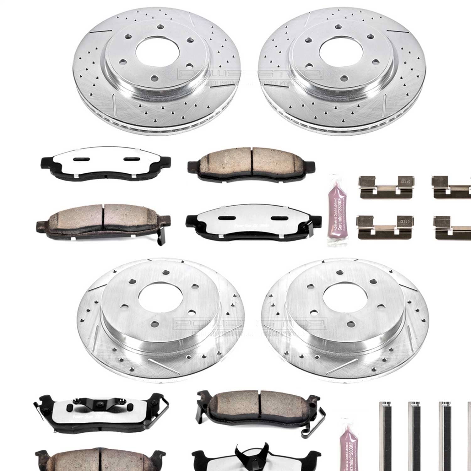 Power Stop - K212-36 - Front and Rear - Disc Brake Pad and Rotor Kit