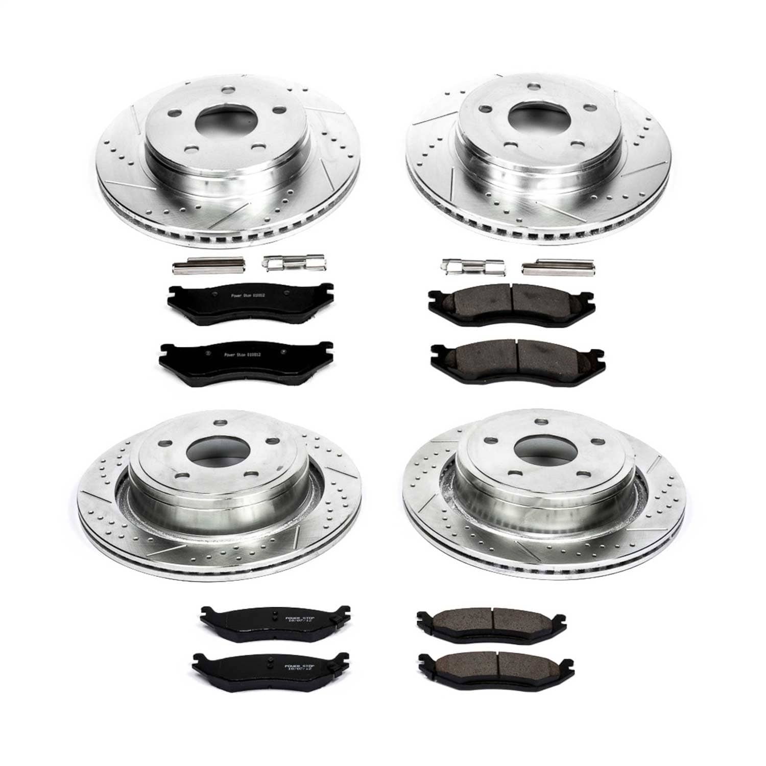 Power Stop - K2168 - Front and Rear - Disc Brake Pad and Rotor Kit