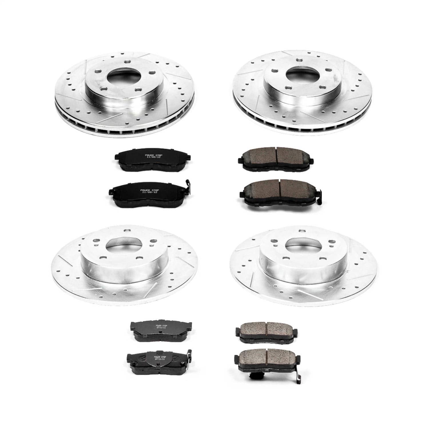 Power Stop - K2281 - Front and Rear - Disc Brake Pad and Rotor Kit