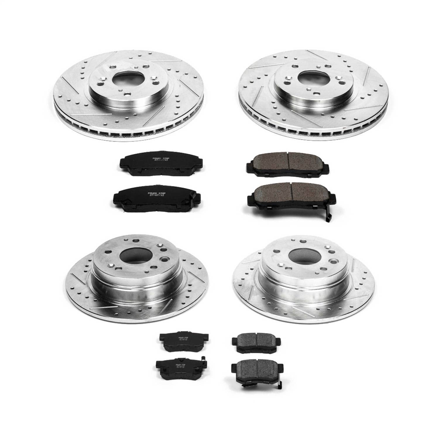 Power Stop - K2296 - Front and Rear - Disc Brake Pad and Rotor Kit