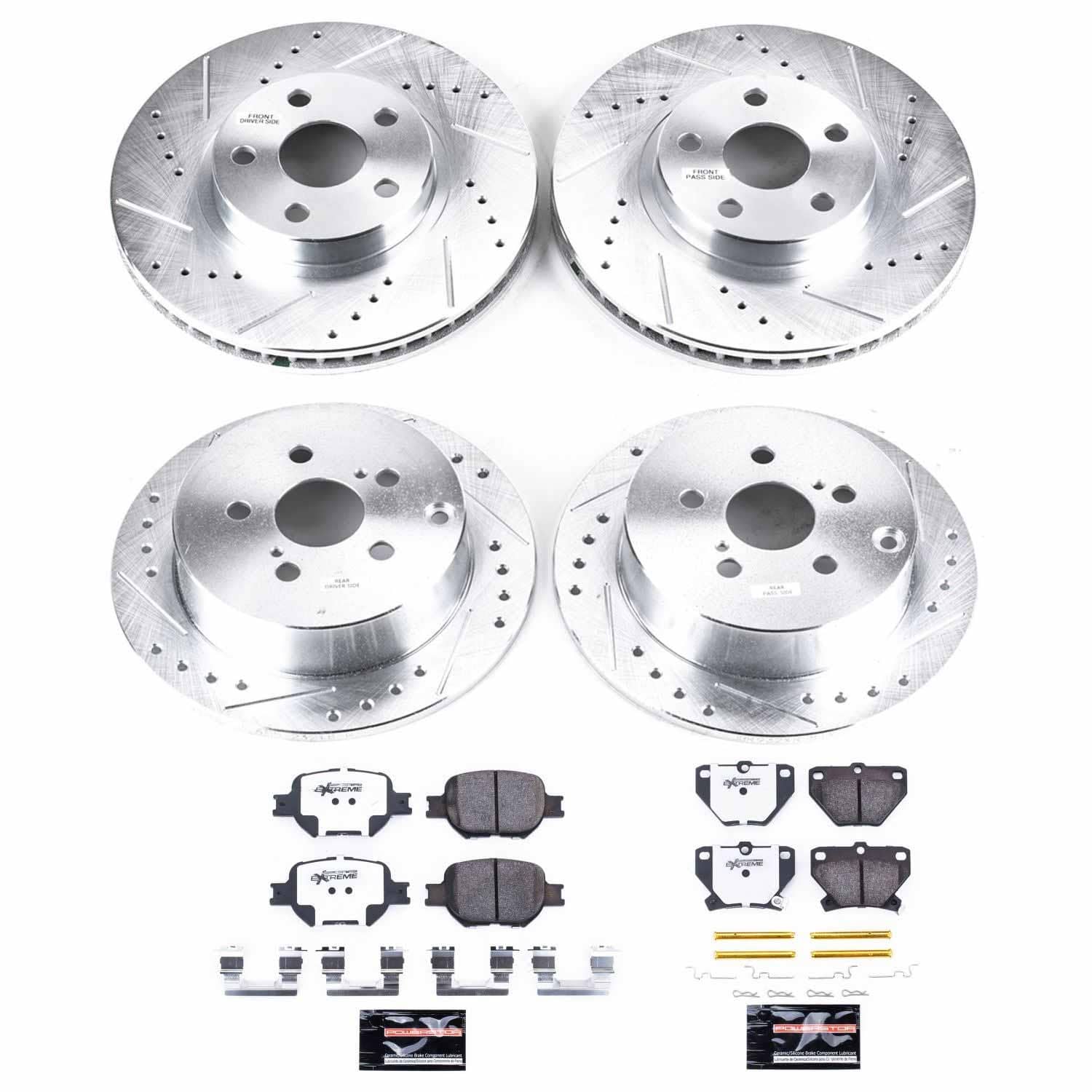 Power Stop - K2314-26 - Front and Rear - Disc Brake Pad and Rotor Kit