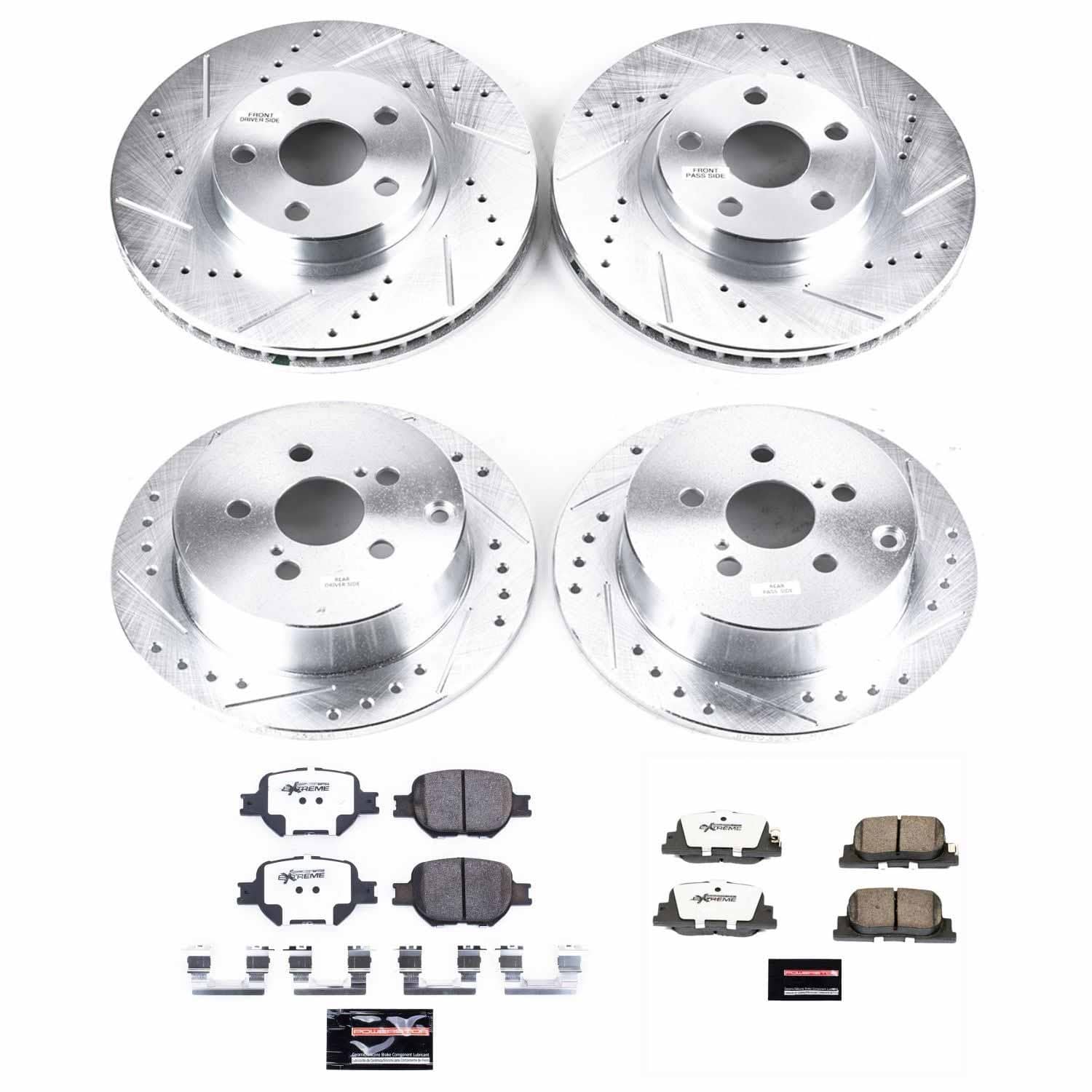 Power Stop - K2315-26 - Front and Rear - Disc Brake Pad and Rotor Kit