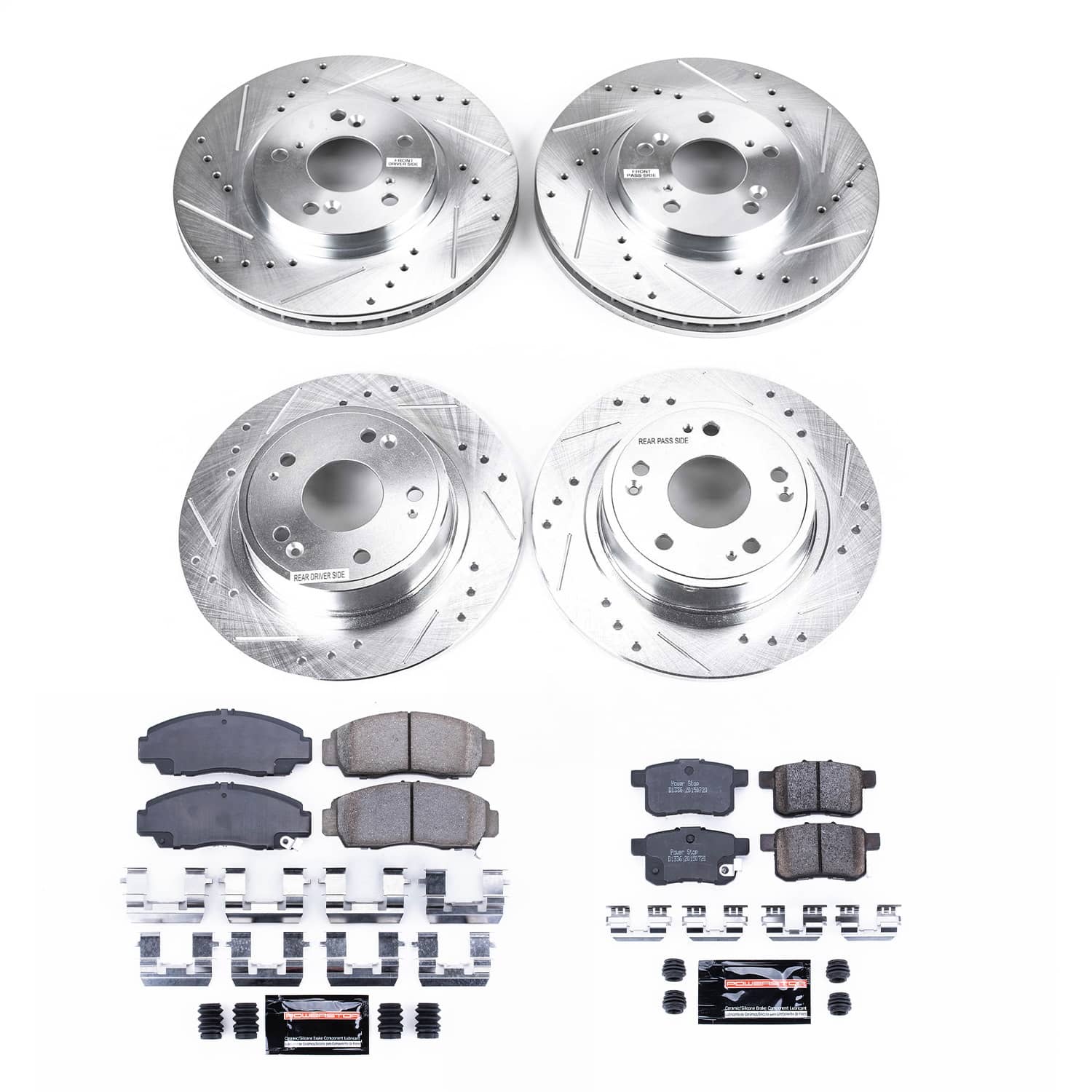 Power Stop - K2742 - Front and Rear - Disc Brake Pad and Rotor Kit