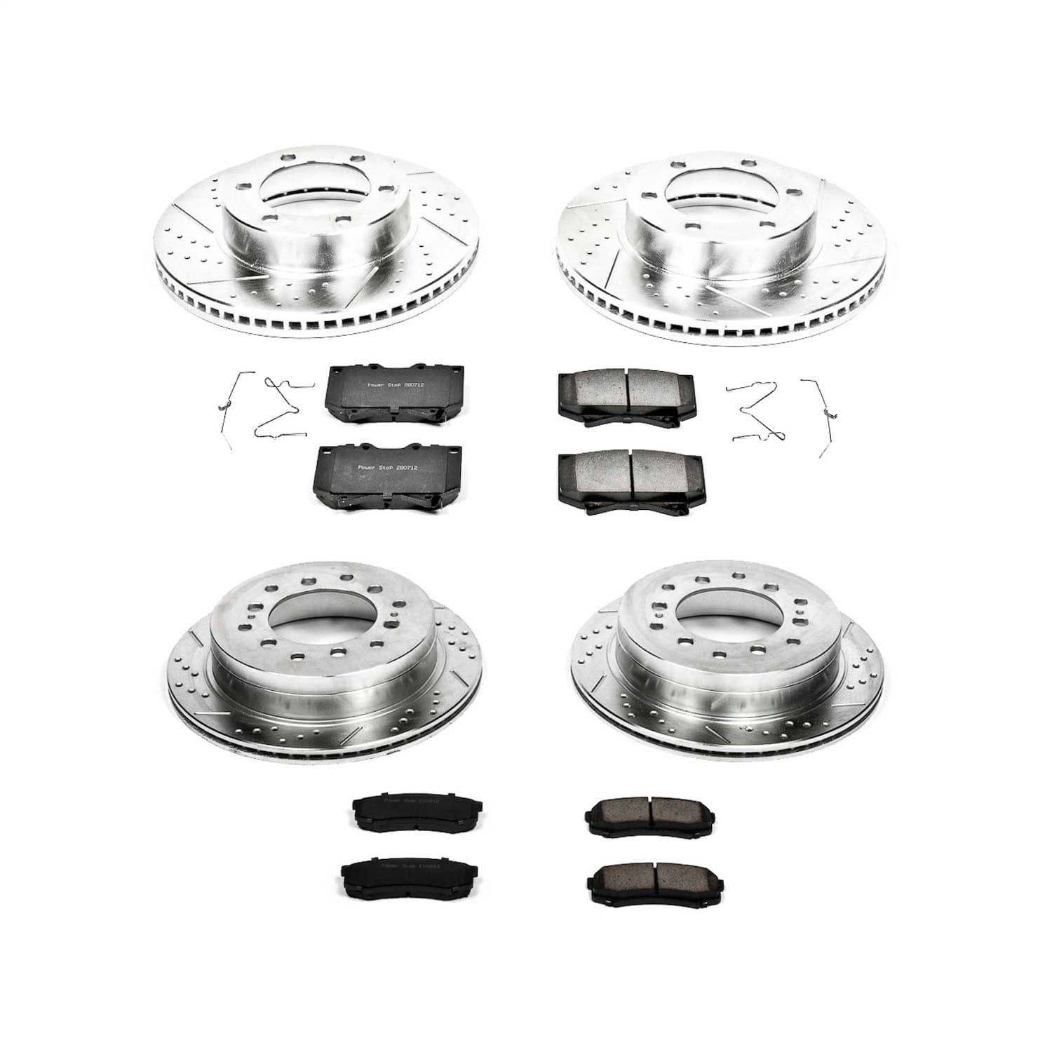 Power Stop - K2756 - Front and Rear - Disc Brake Pad and Rotor Kit