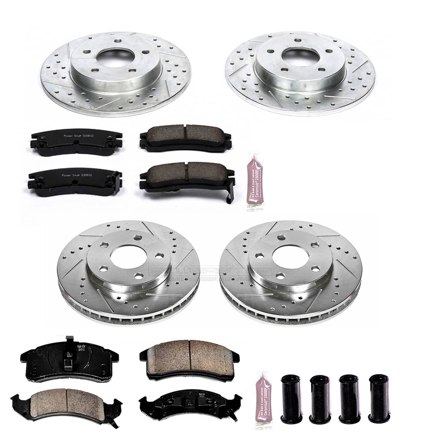 Power Stop - K2760 - Front and Rear - Disc Brake Pad and Rotor Kit