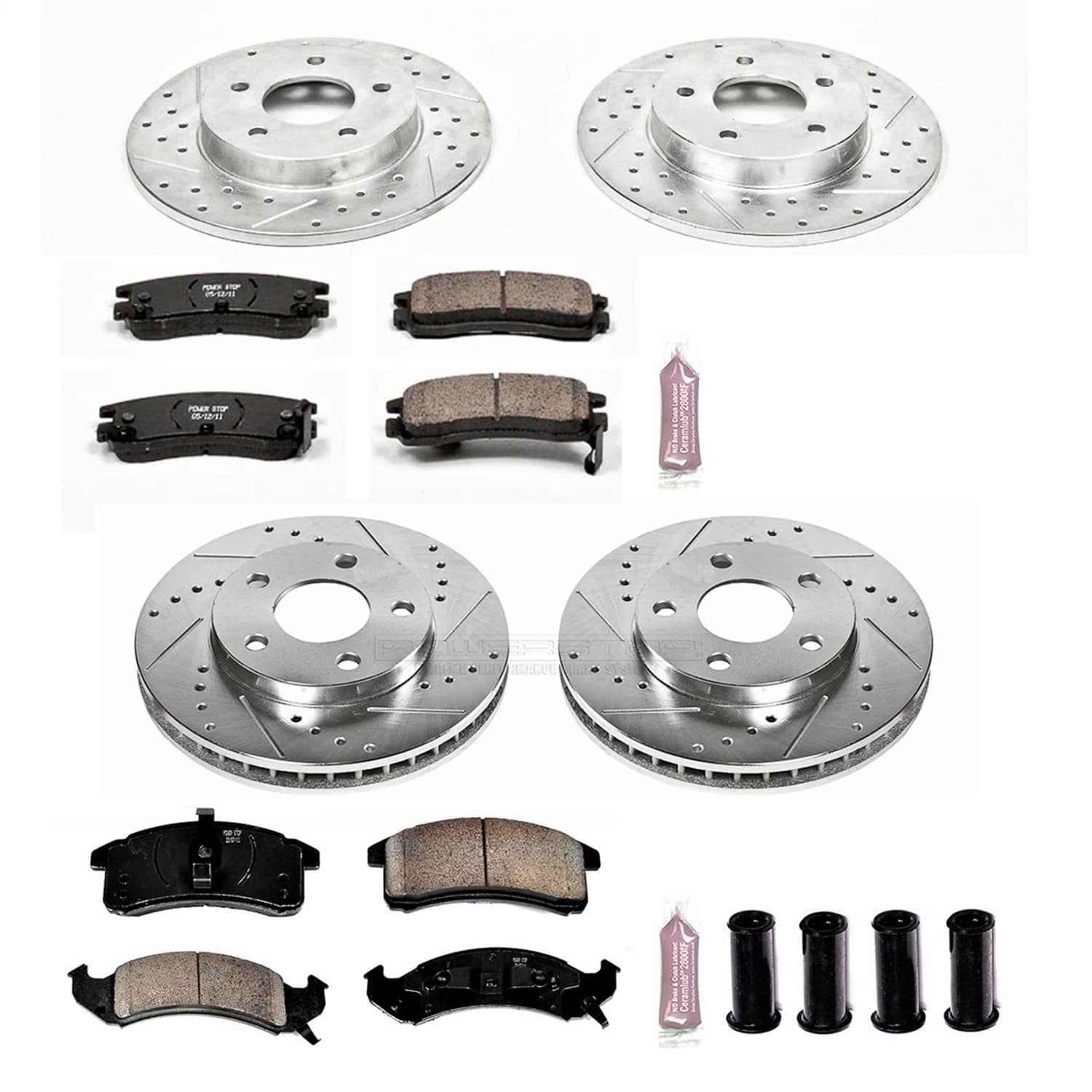 Power Stop - K2762 - Front and Rear - Disc Brake Pad and Rotor Kit