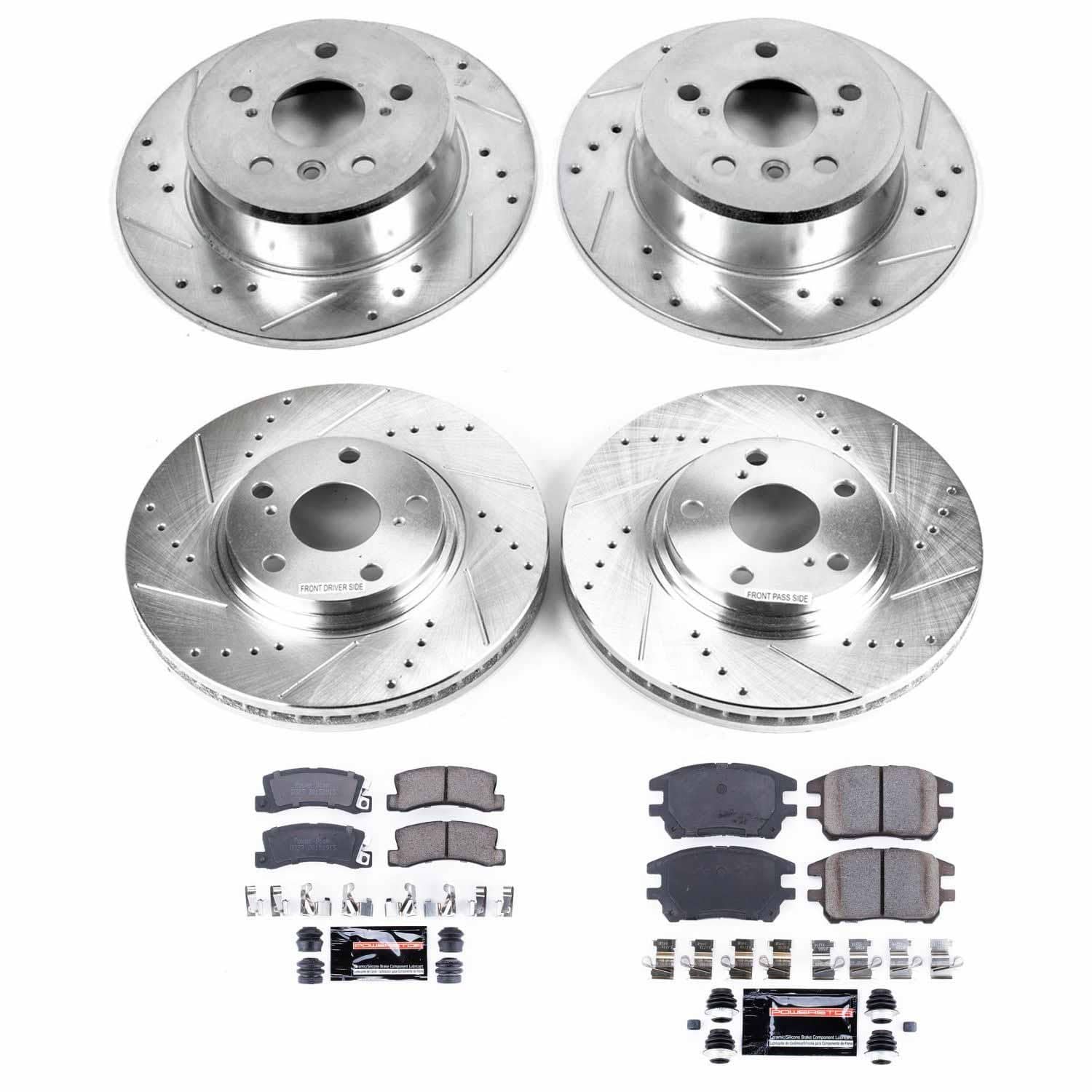Power Stop - K2775 - Front and Rear - Disc Brake Pad and Rotor Kit
