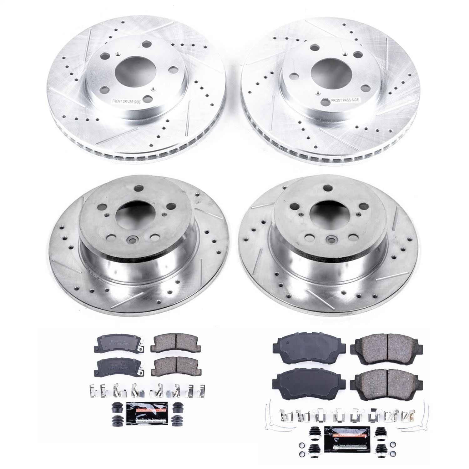 Power Stop - K2776 - Front and Rear - Disc Brake Pad and Rotor Kit