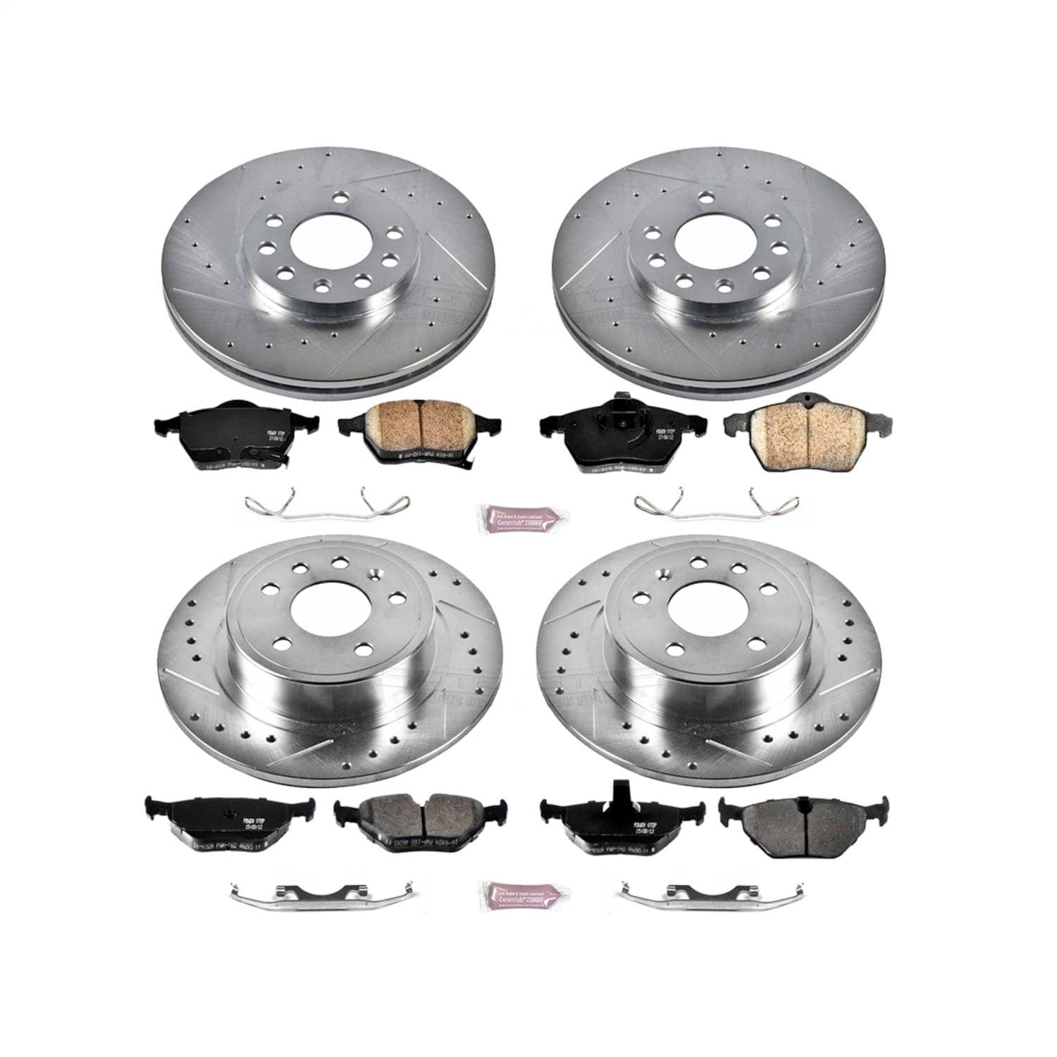 Power Stop - K2808 - Front and Rear - Disc Brake Pad and Rotor Kit