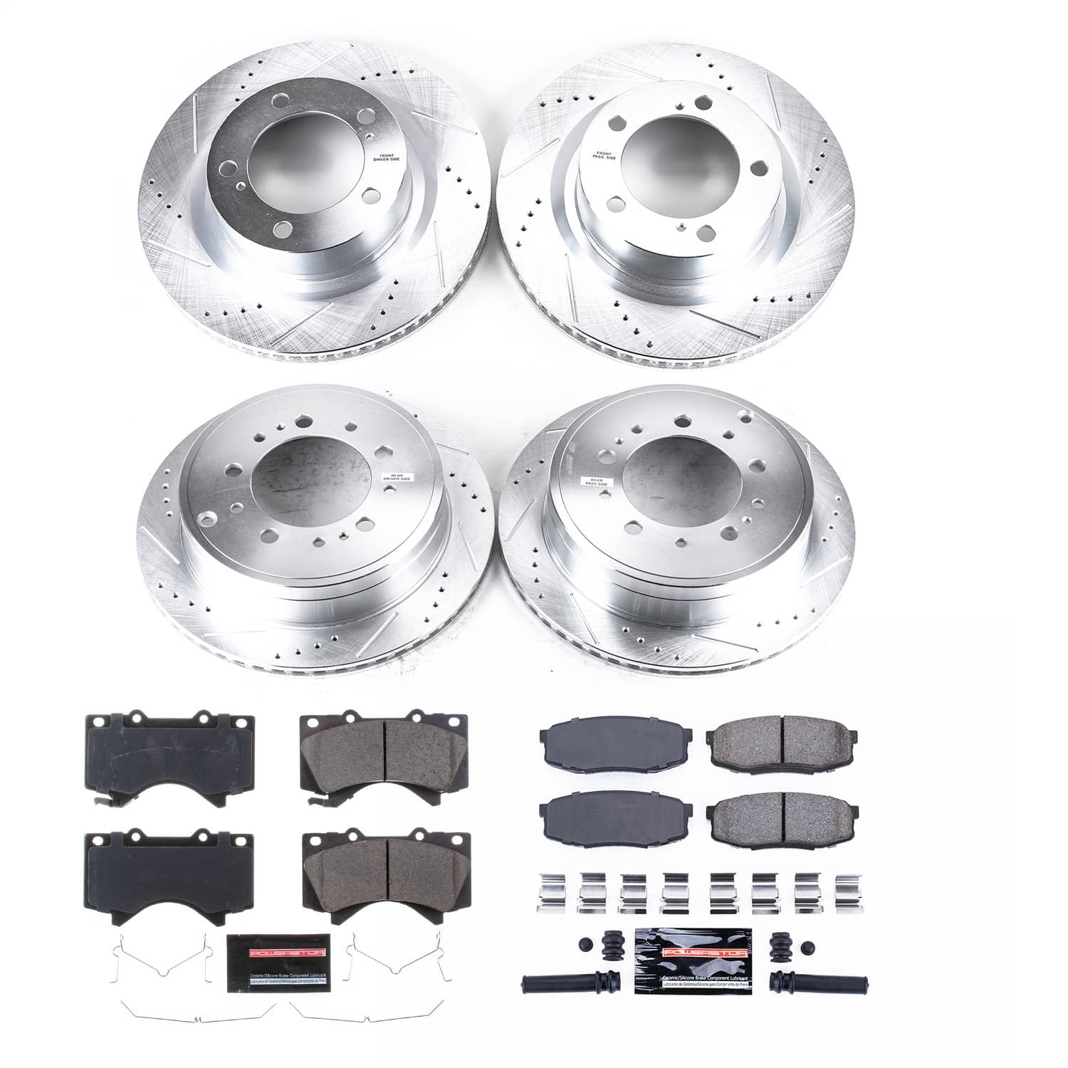 Power Stop - K2813 - Front and Rear - Disc Brake Pad and Rotor Kit