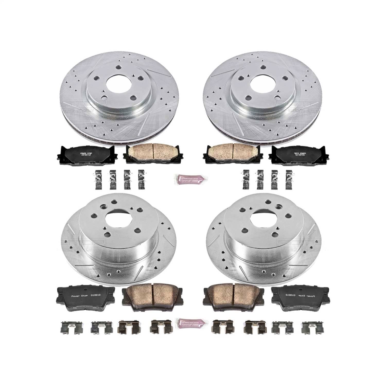 Power Stop - K2822 - Front and Rear - Disc Brake Pad and Rotor Kit