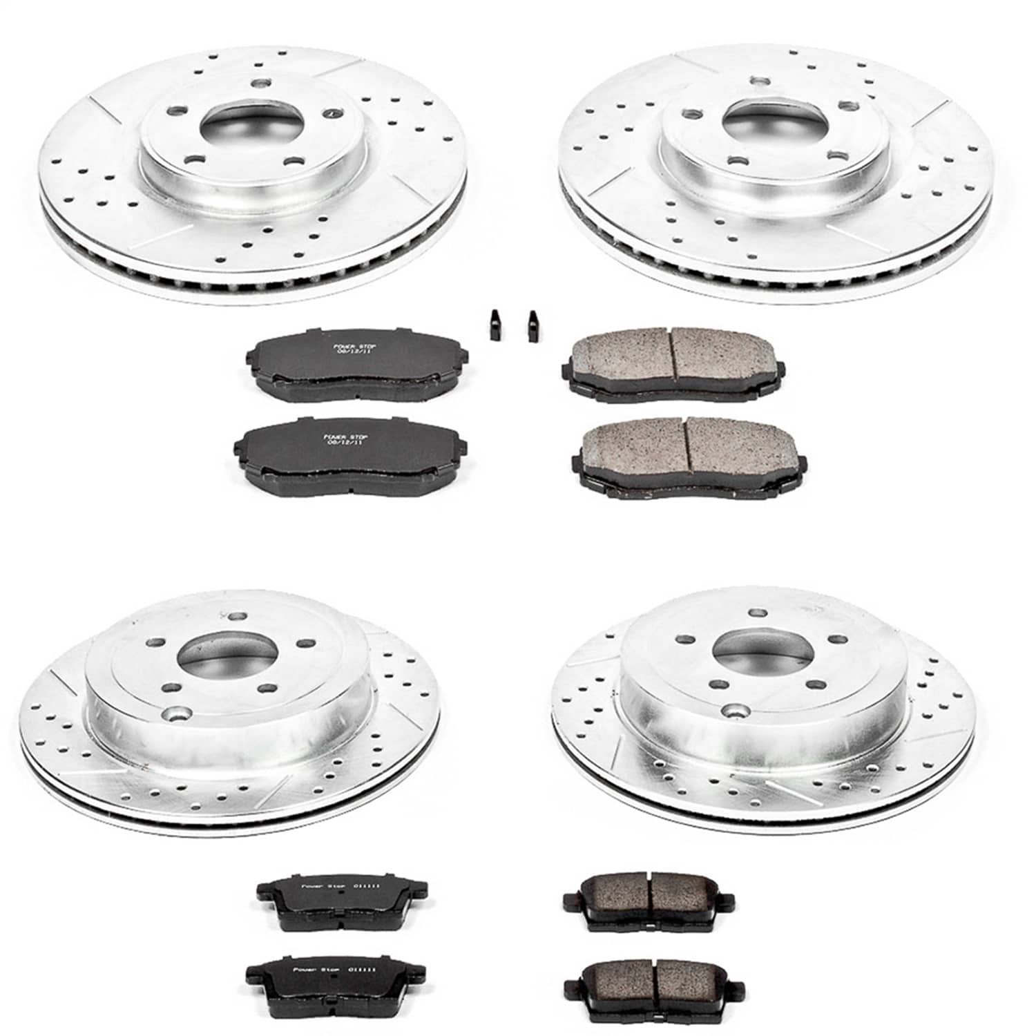 Power Stop - K2830 - Front and Rear - Disc Brake Pad and Rotor Kit