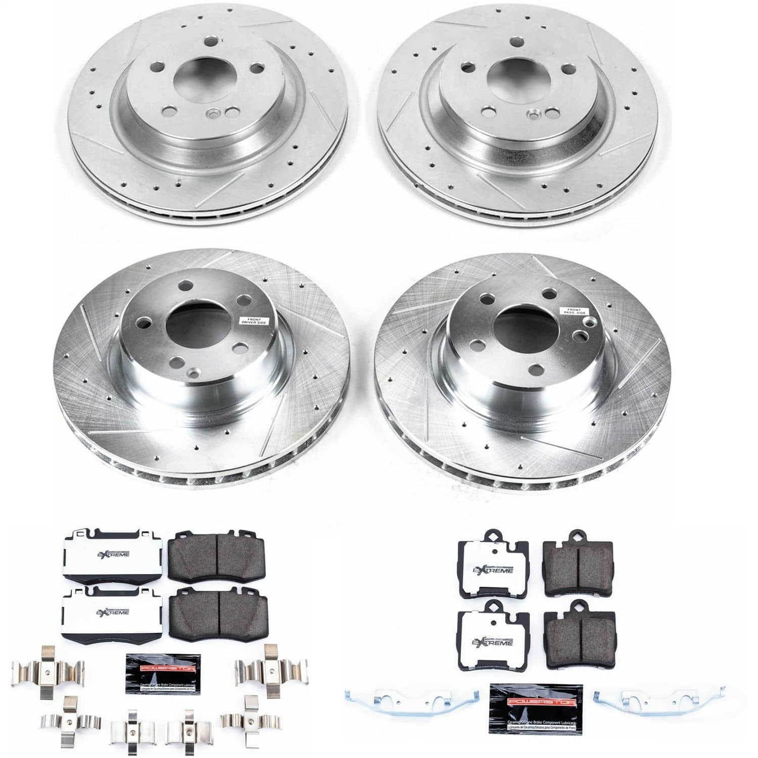 Power Stop - K2851-26 - Front and Rear - Disc Brake Pad and Rotor Kit