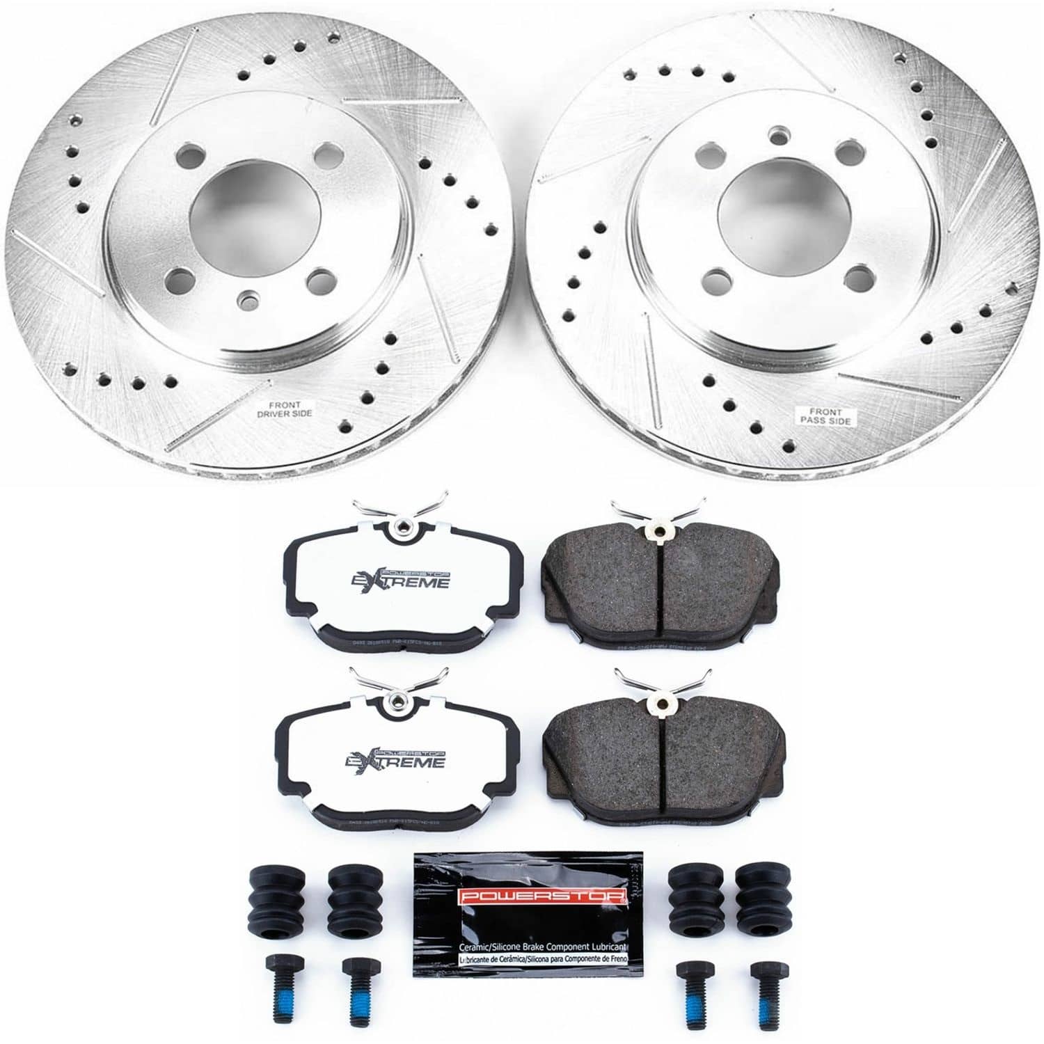 Power Stop - K3008-26 - Front - Disc Brake Pad and Rotor Kit
