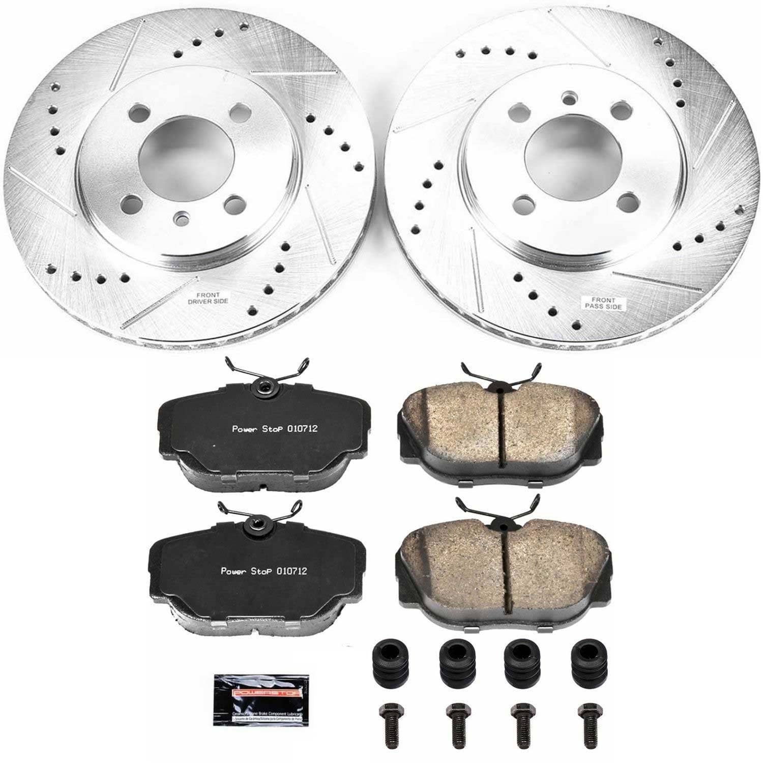 Power Stop - K3008 - Front - Disc Brake Pad and Rotor Kit
